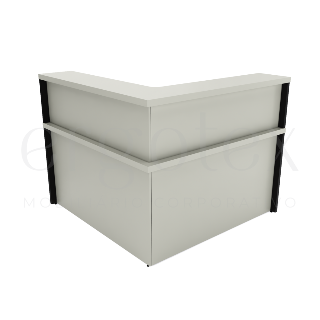 Balcao de Atendimento em L Tampo 30mm