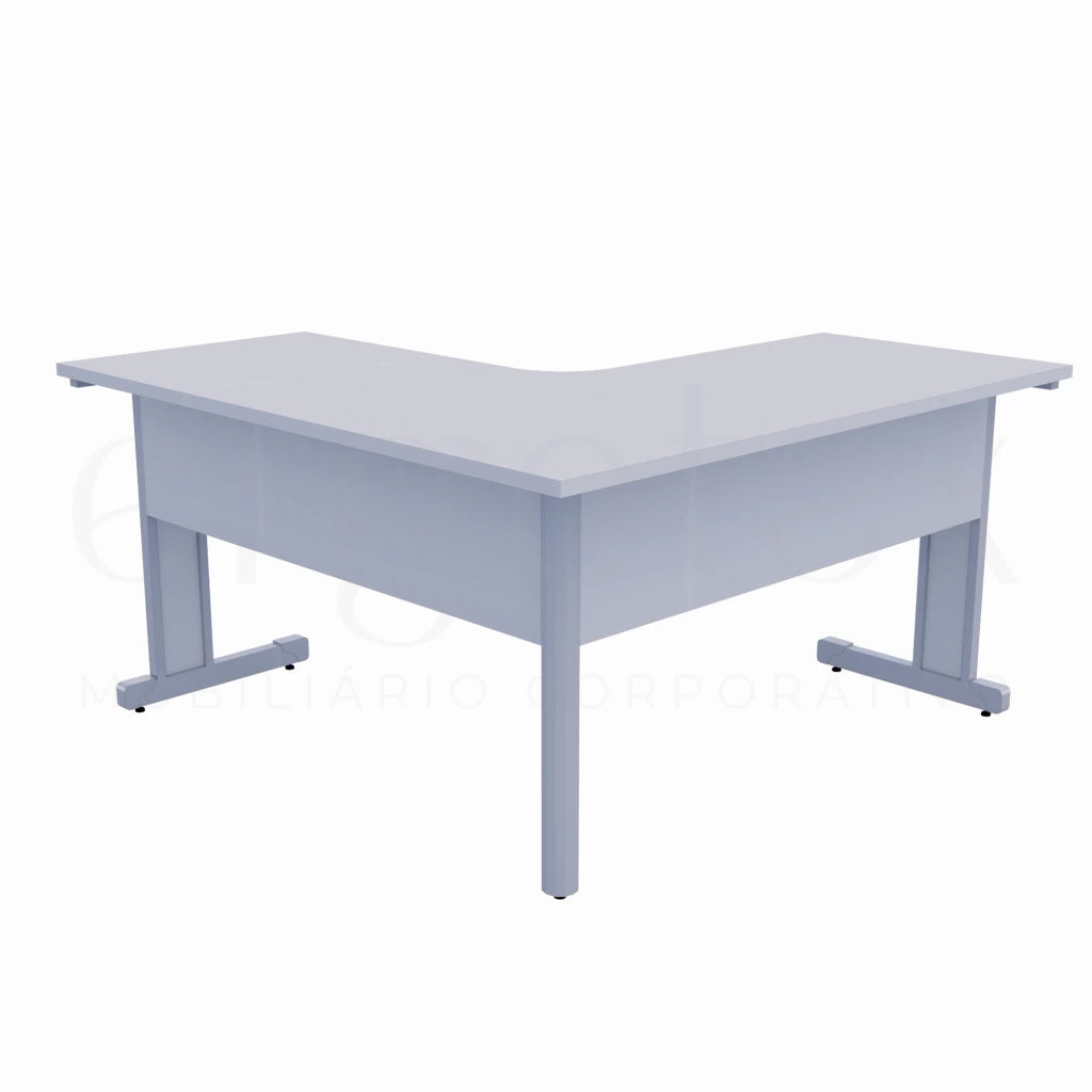 cinza cristal Estacao de Trabalho Pe Metalico 25mm