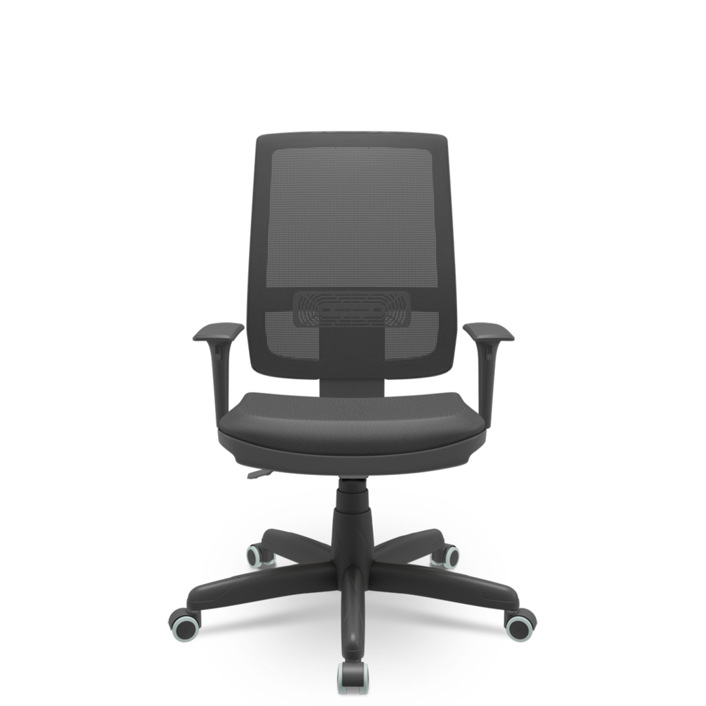 Cadeira Giratoria Presidente Brizza Tela com Regulagem no Encosto