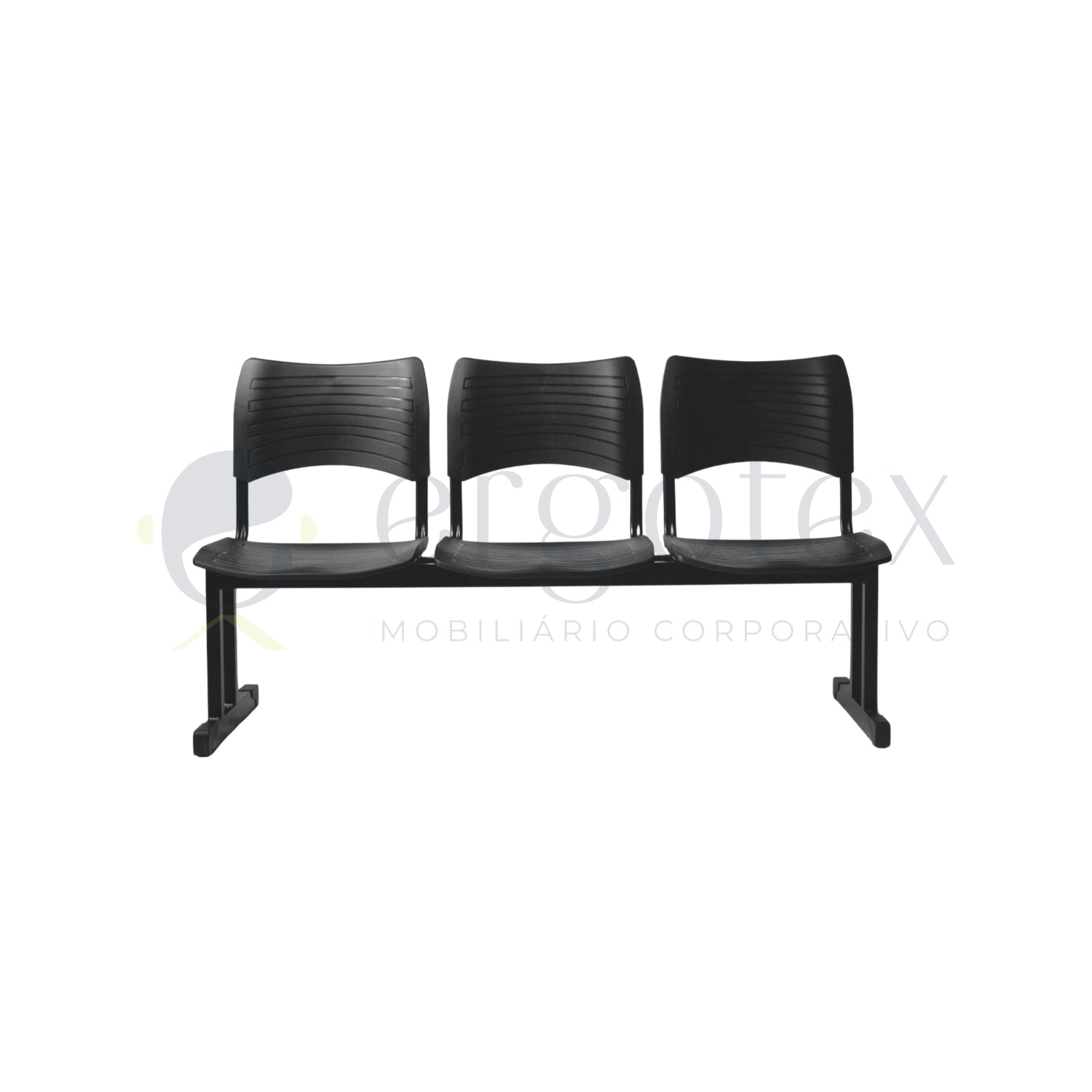 Longarina Plastica ISO 3 Lugares