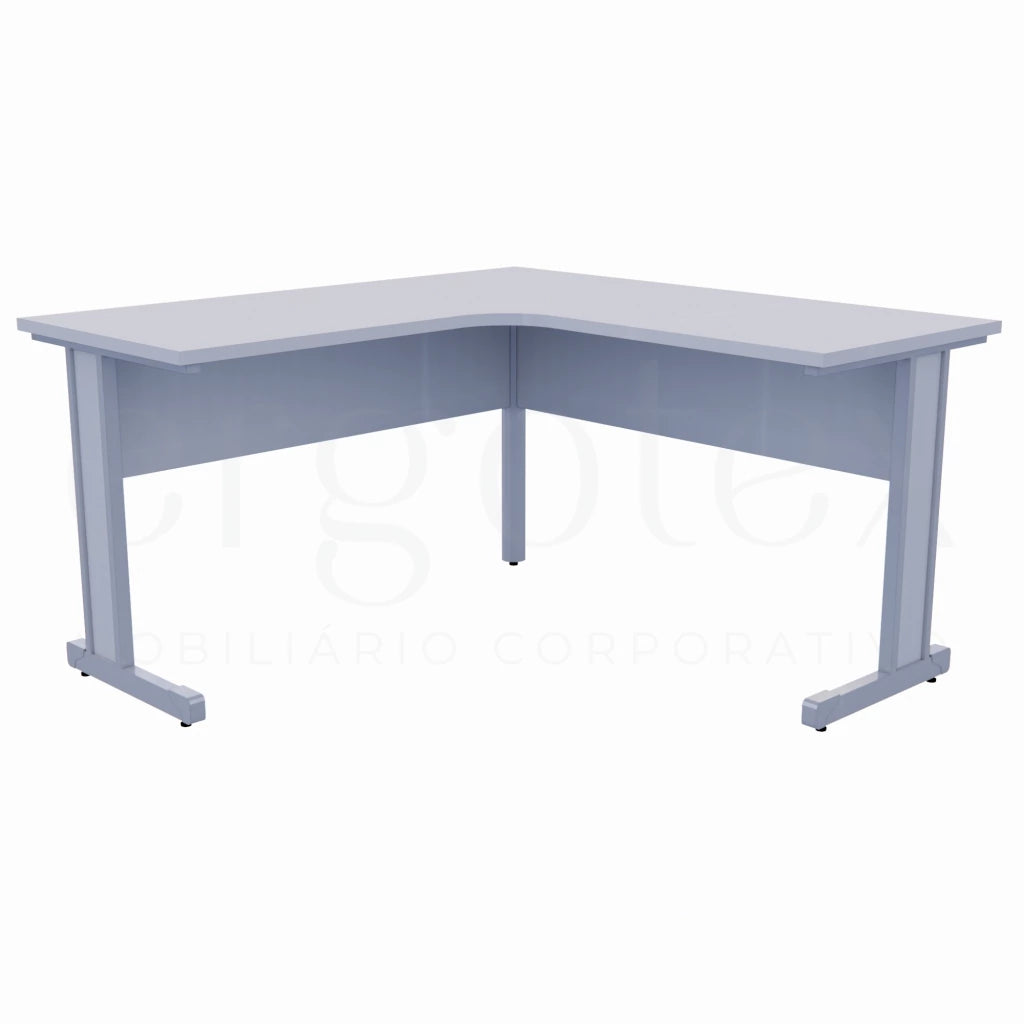 cinza cristal Estacao de Trabalho Pe Metalico 25mm