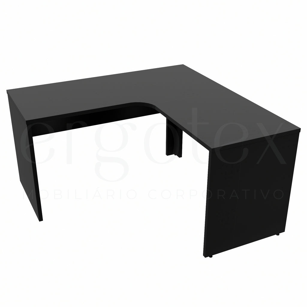 preto tx Estacao de Trabalho Pe Painel 25mm