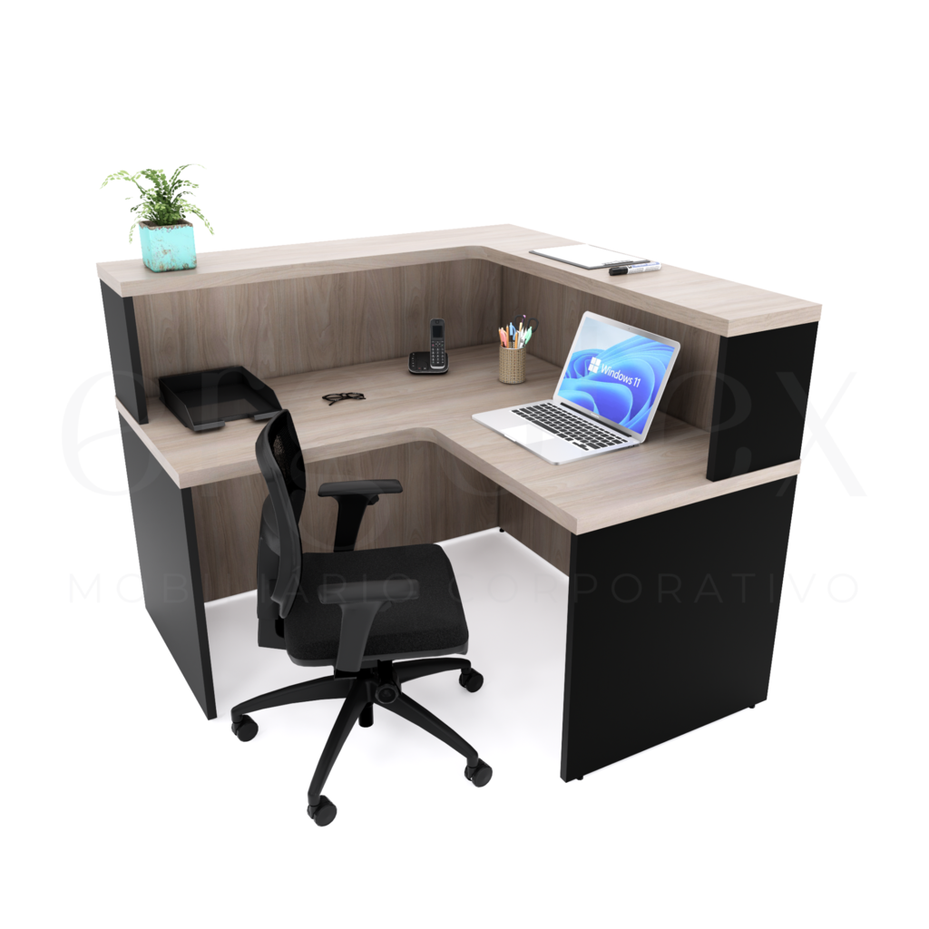 120 Balcao de Atendimento em L Tampo 40mm