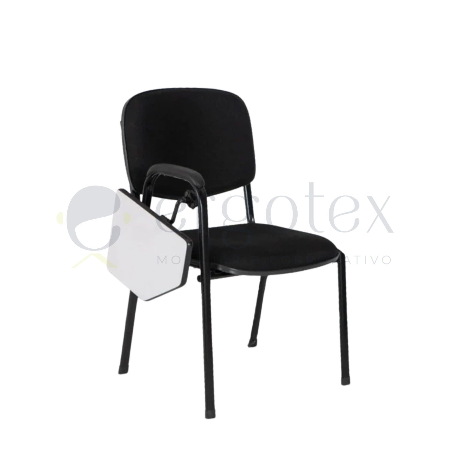 Cadeira Universitaria Conferenza Prancheta Escamoteavel sem Porta Livros 1 Braço Alto