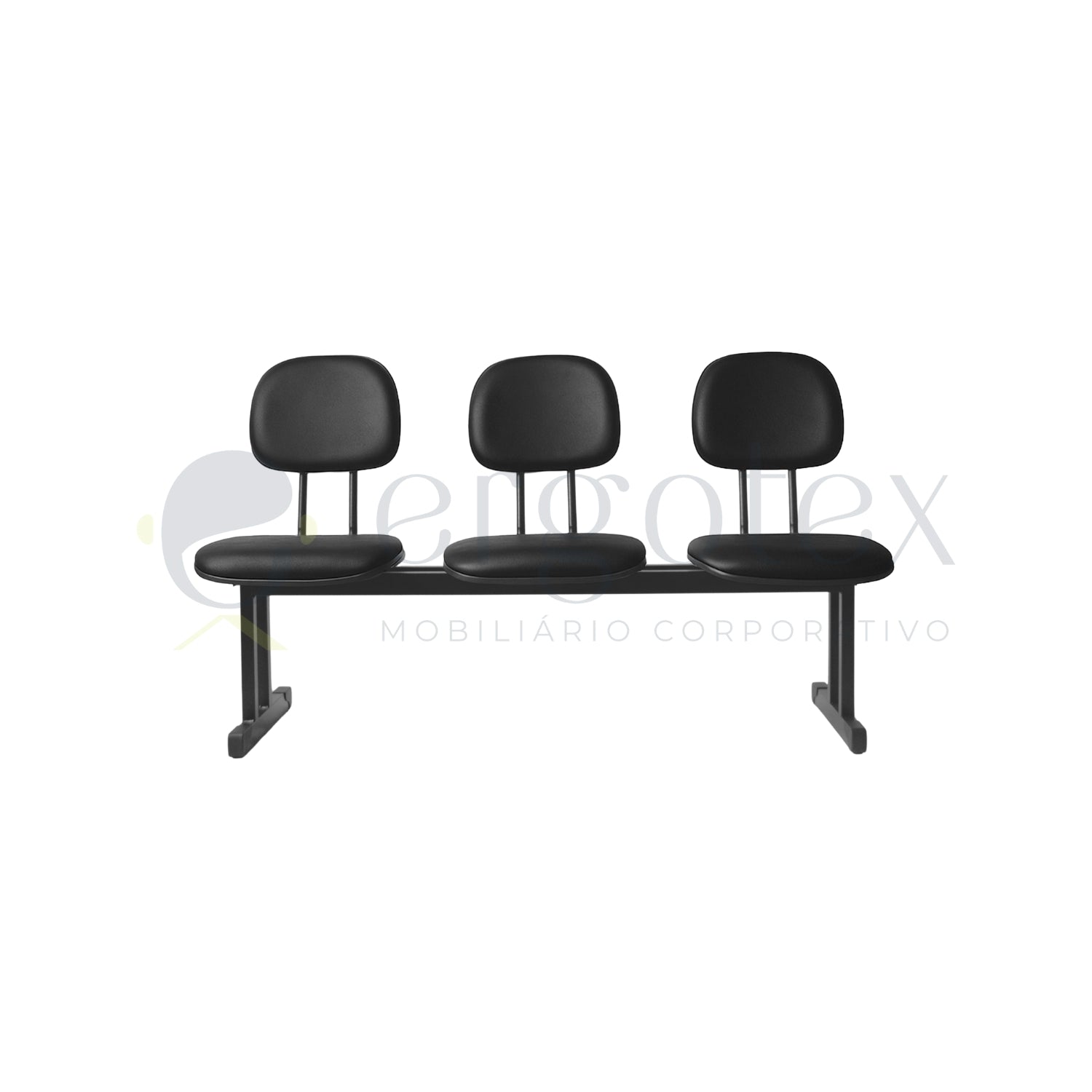 Longarina Secretaria 3 Lugares