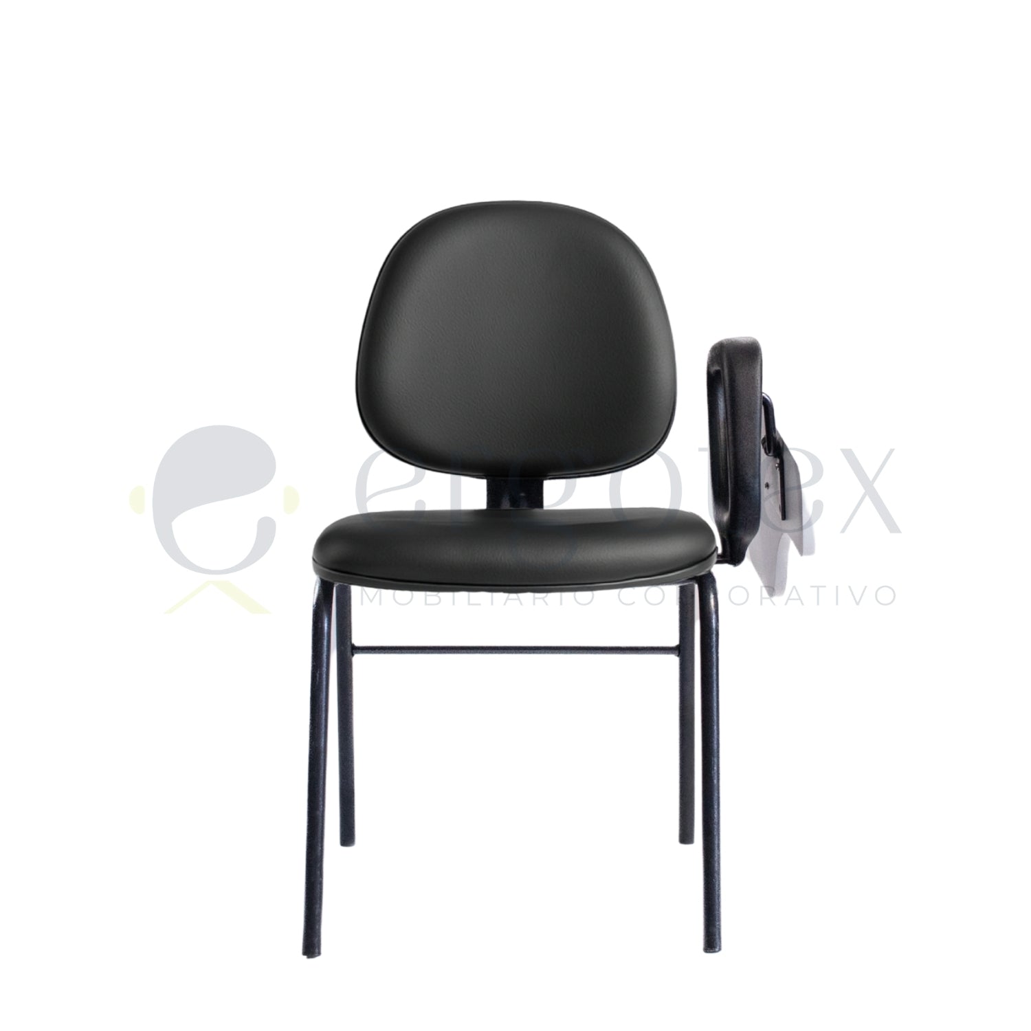 Cadeira Universitária Executiva Prancheta Escamoteável sem Porta Livros