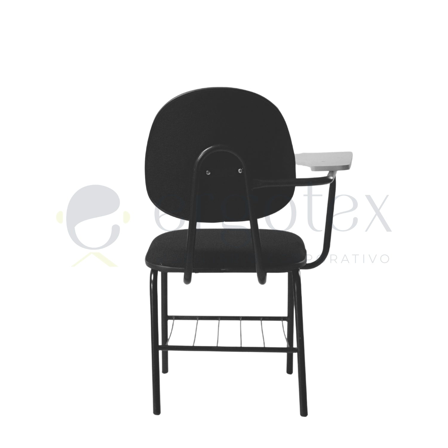 Cadeira Universitaria Executiva Prancheta Fixa com Porta Livros