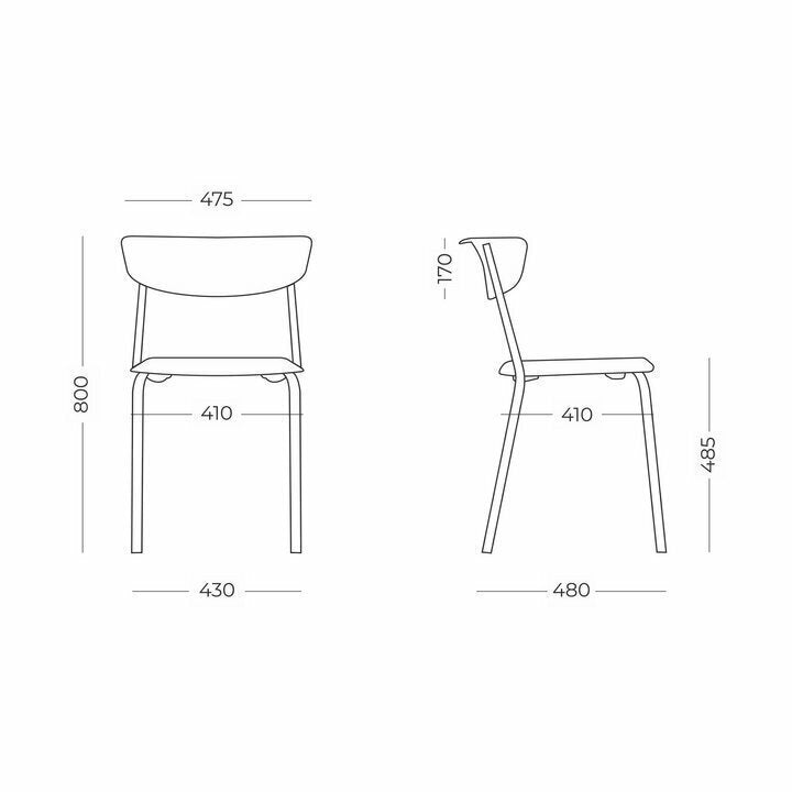 Cadeira Fixa 4 Pes Bit