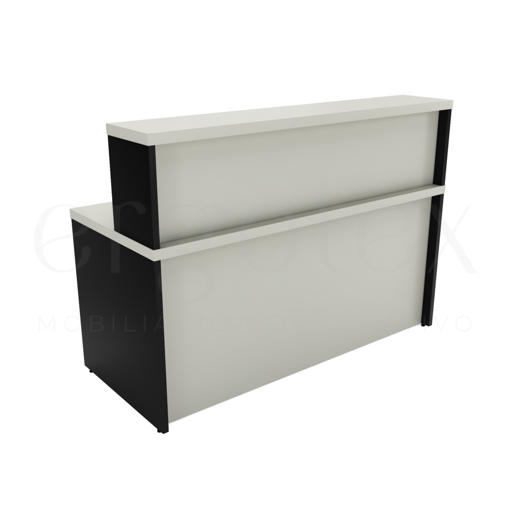 Cristal preto Balcao de Atendimento Reto Tampo 30mm