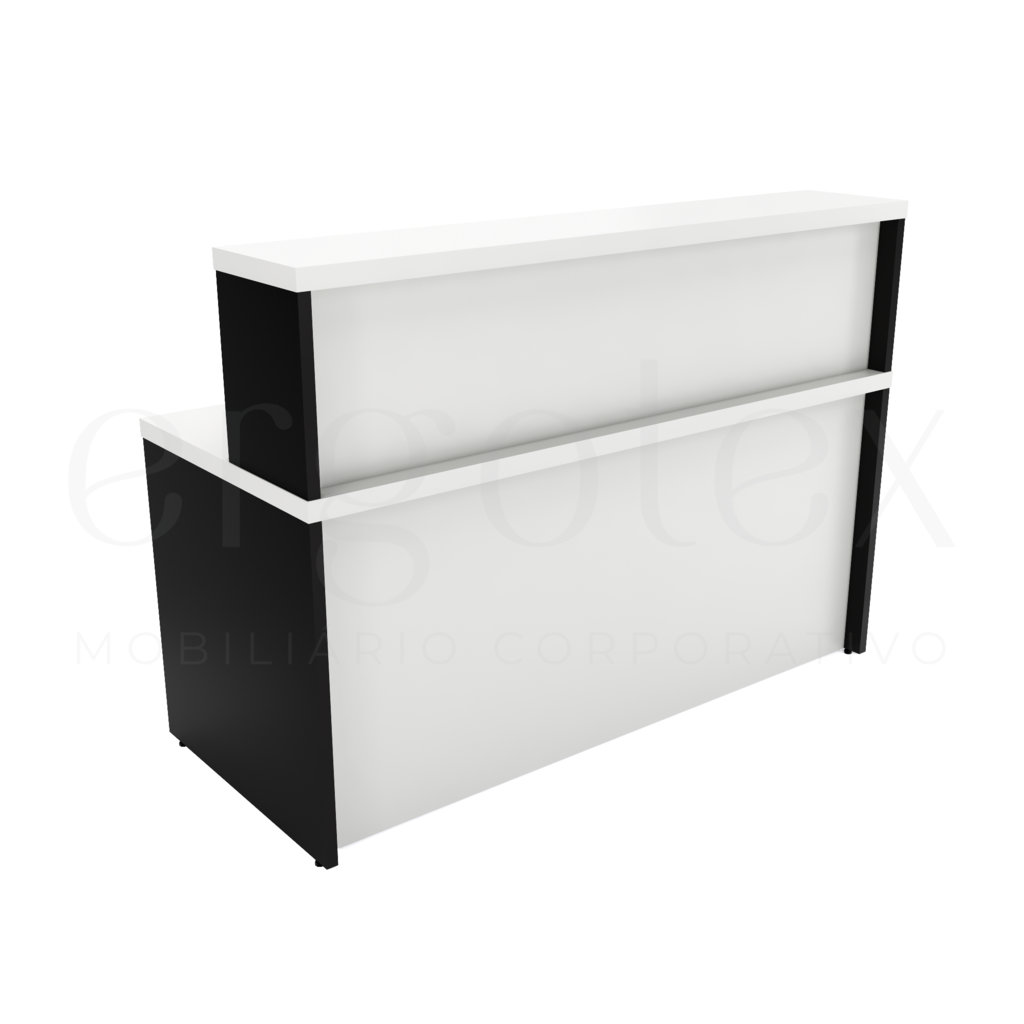 Cristal preto Balcao de Atendimento Reto Tampo 30mm