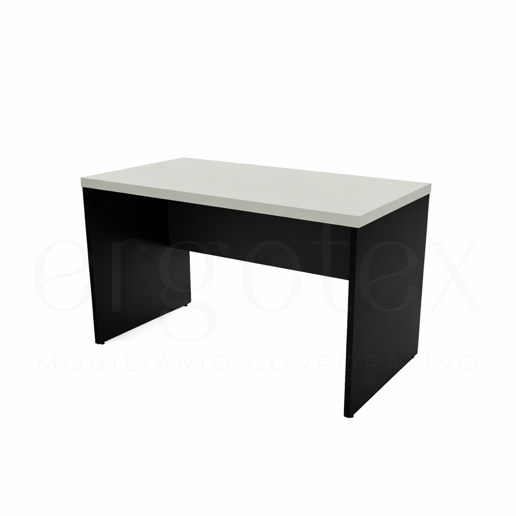 Mesa Reta Pé Painel Tampo 30mm