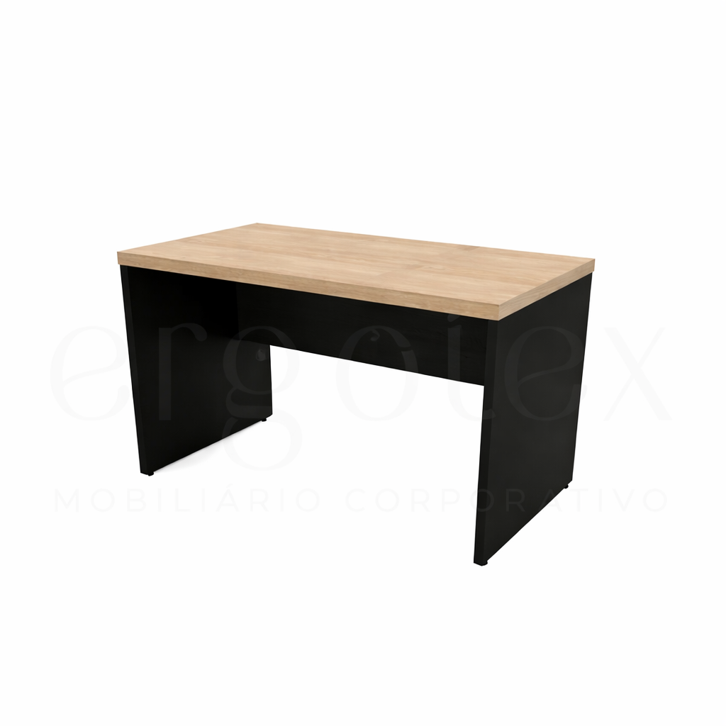 Mesa Reta Pé Painel Tampo 30mm