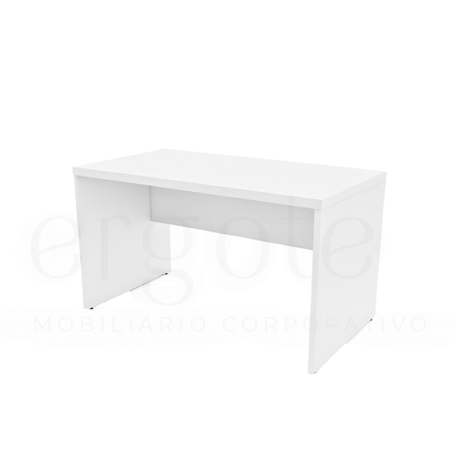Mesa Reta Pé Painel Tampo 30mm