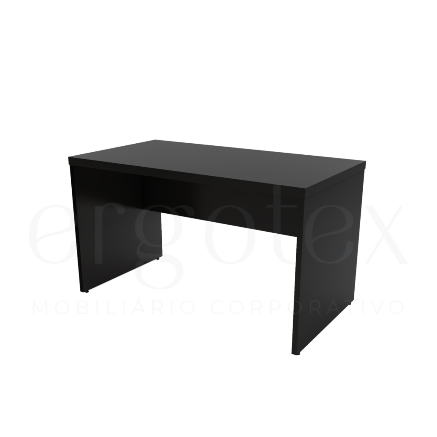 Mesa Reta Pé Painel Tampo 30mm