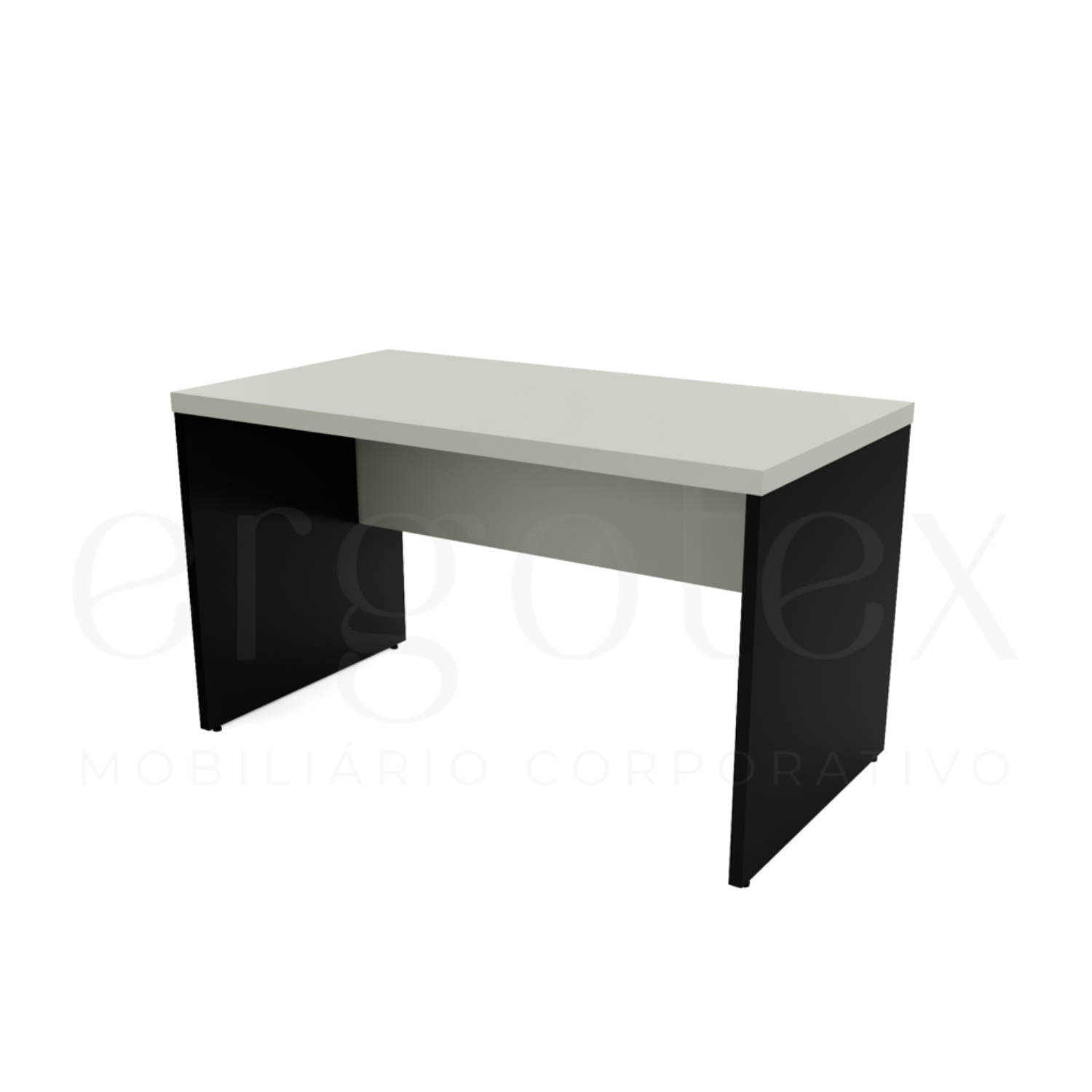 Mesa Reta Pé Painel Tampo 30mm