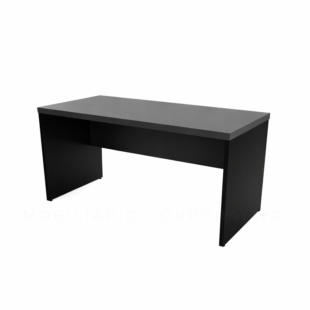 Mesa Reta Pé Painel Tampo 30mm