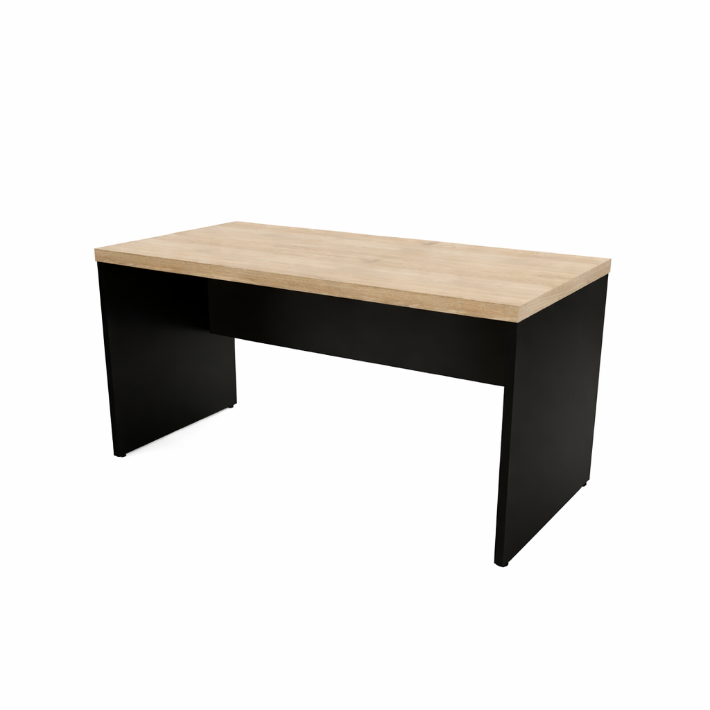 Mesa Reta Pé Painel Tampo 30mm