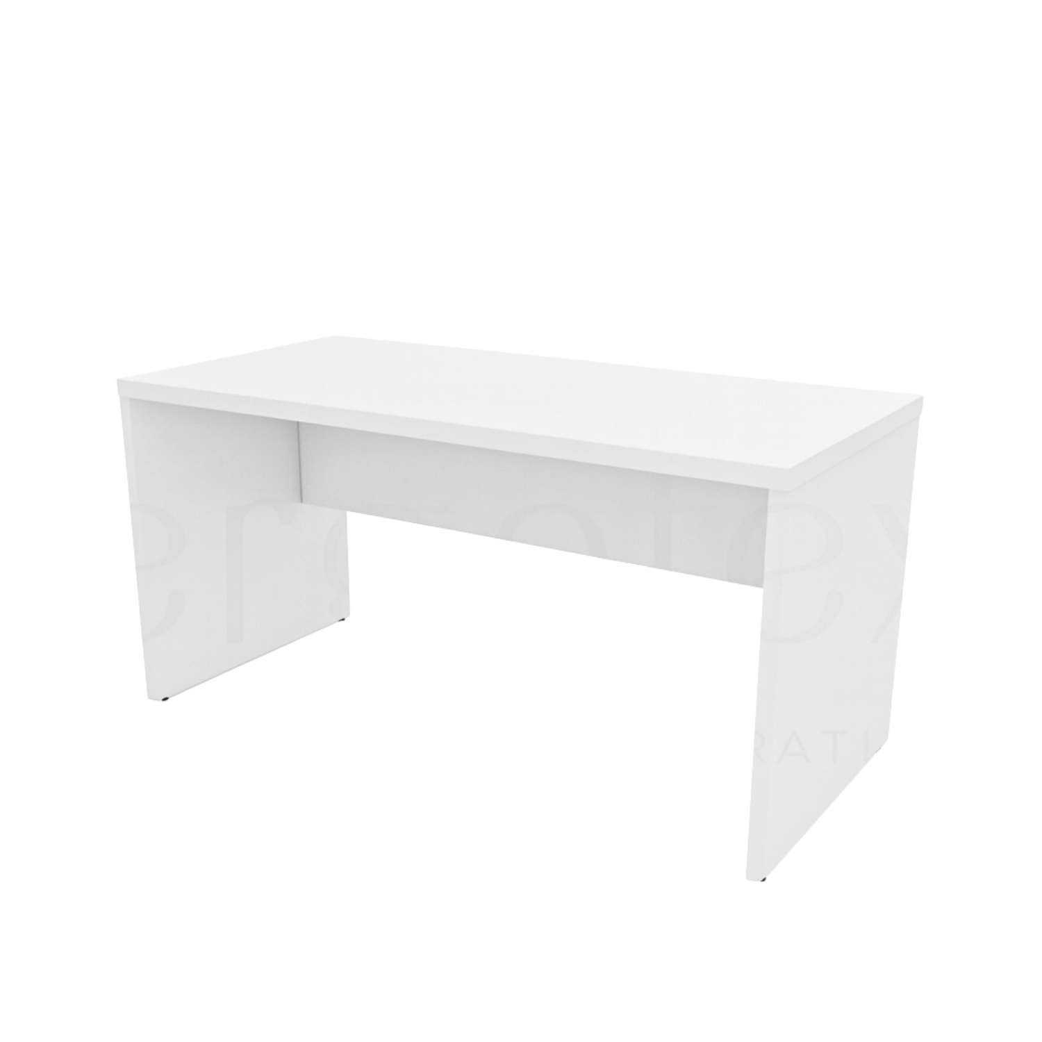 Mesa Reta Pé Painel Tampo 30mm