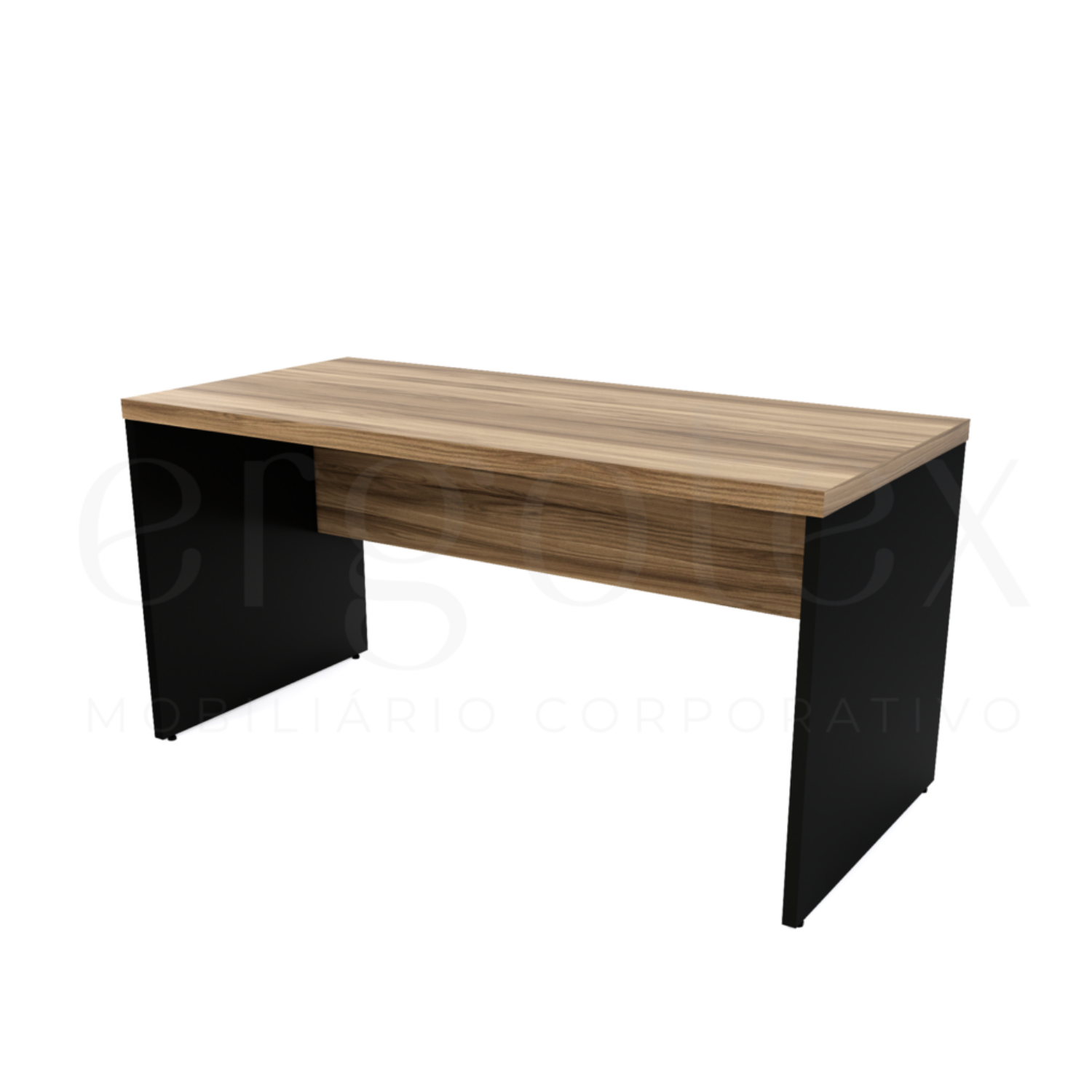 Mesa Reta Pé Painel Tampo 30mm