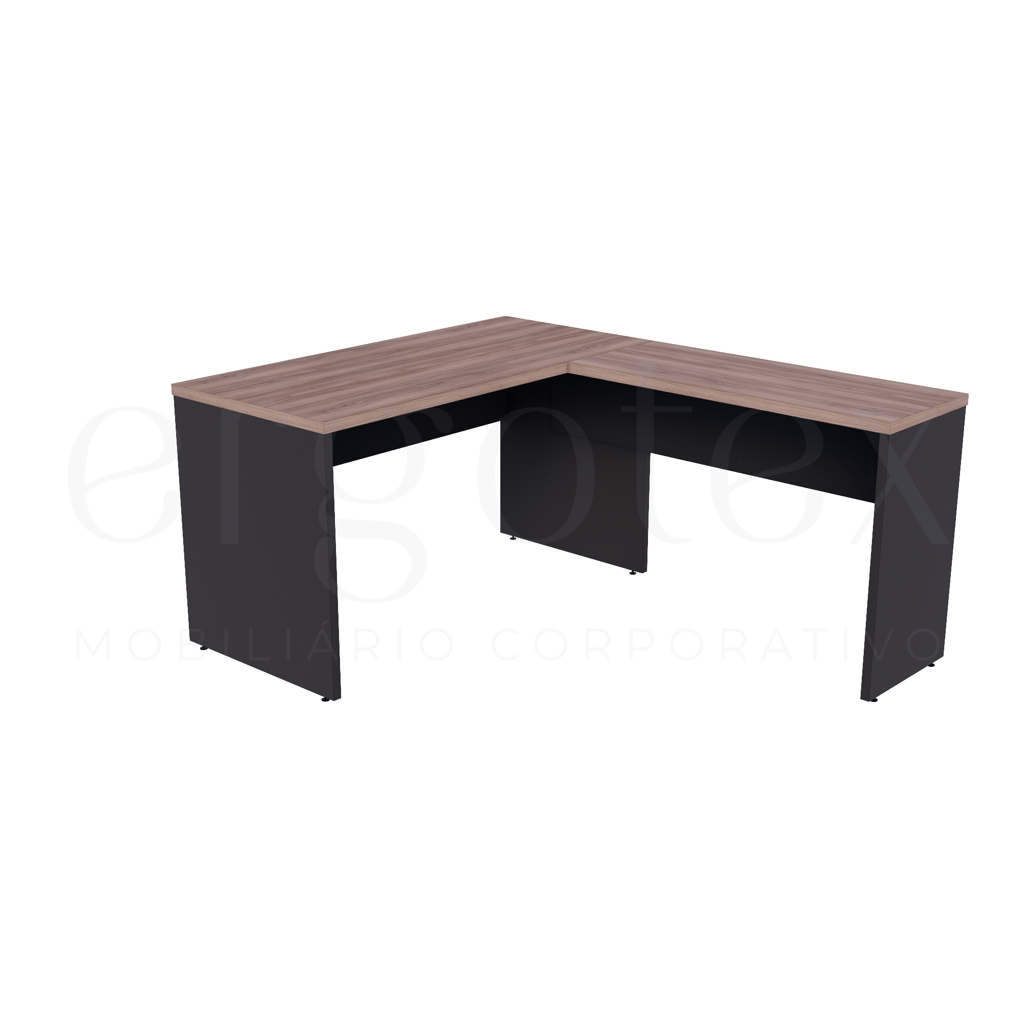 Mesa em L Escritório Tampo 30mm