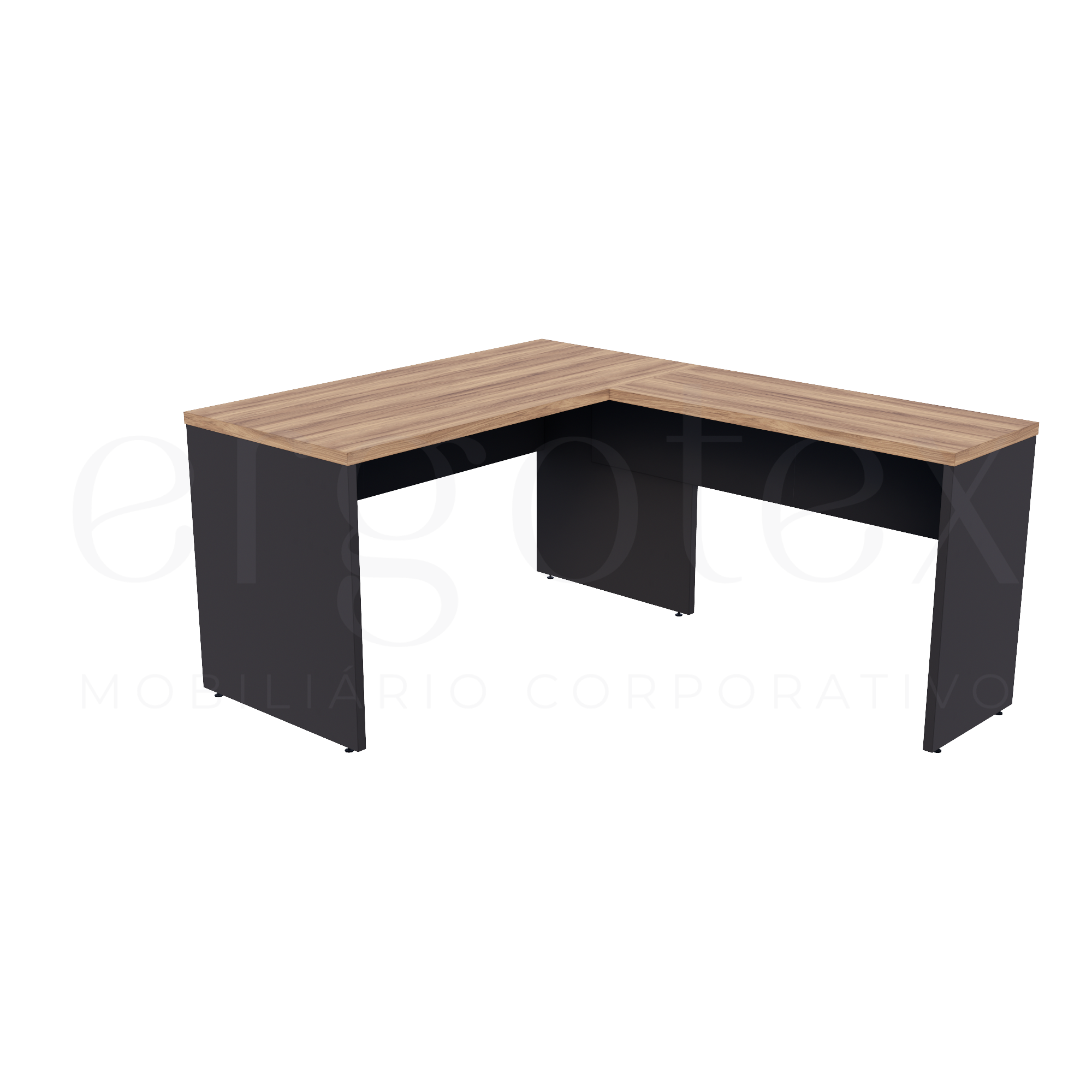 Mesa em L Escritório Tampo 30mm