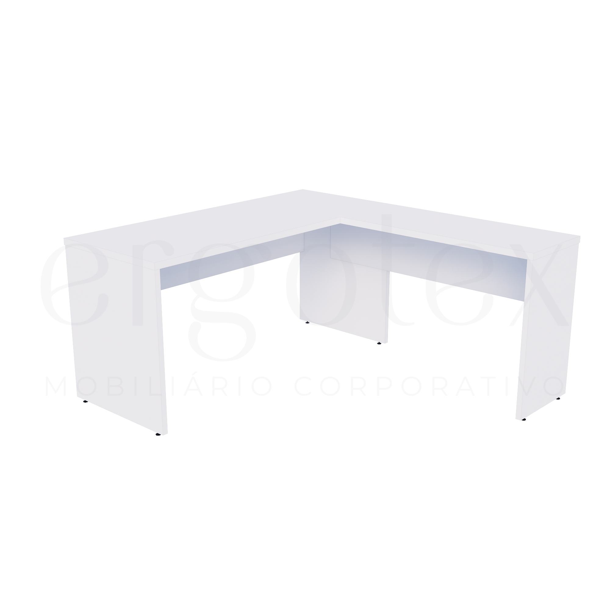 Mesa em L Escritório Tampo 30mm