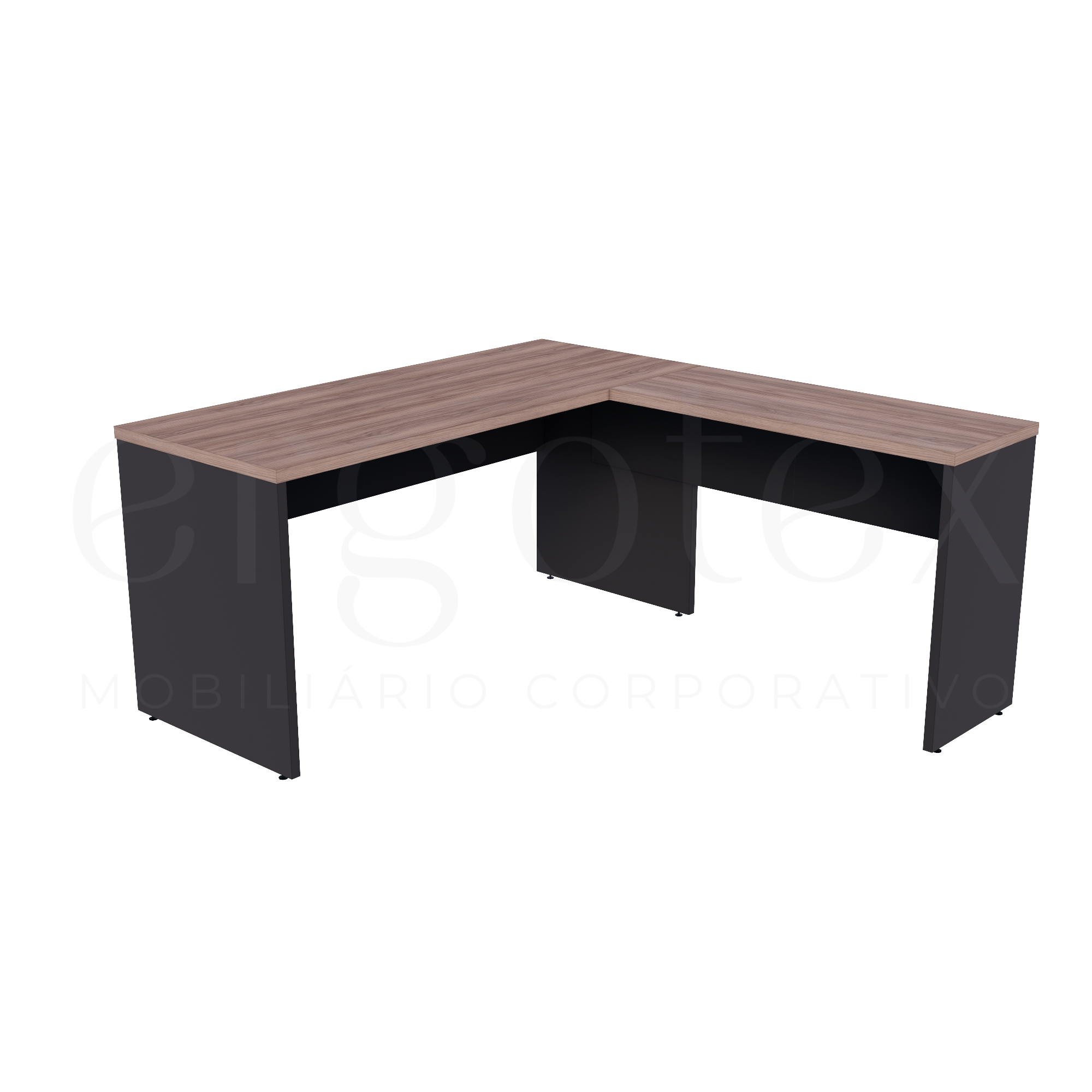 Mesa em L Escritório Tampo 30mm