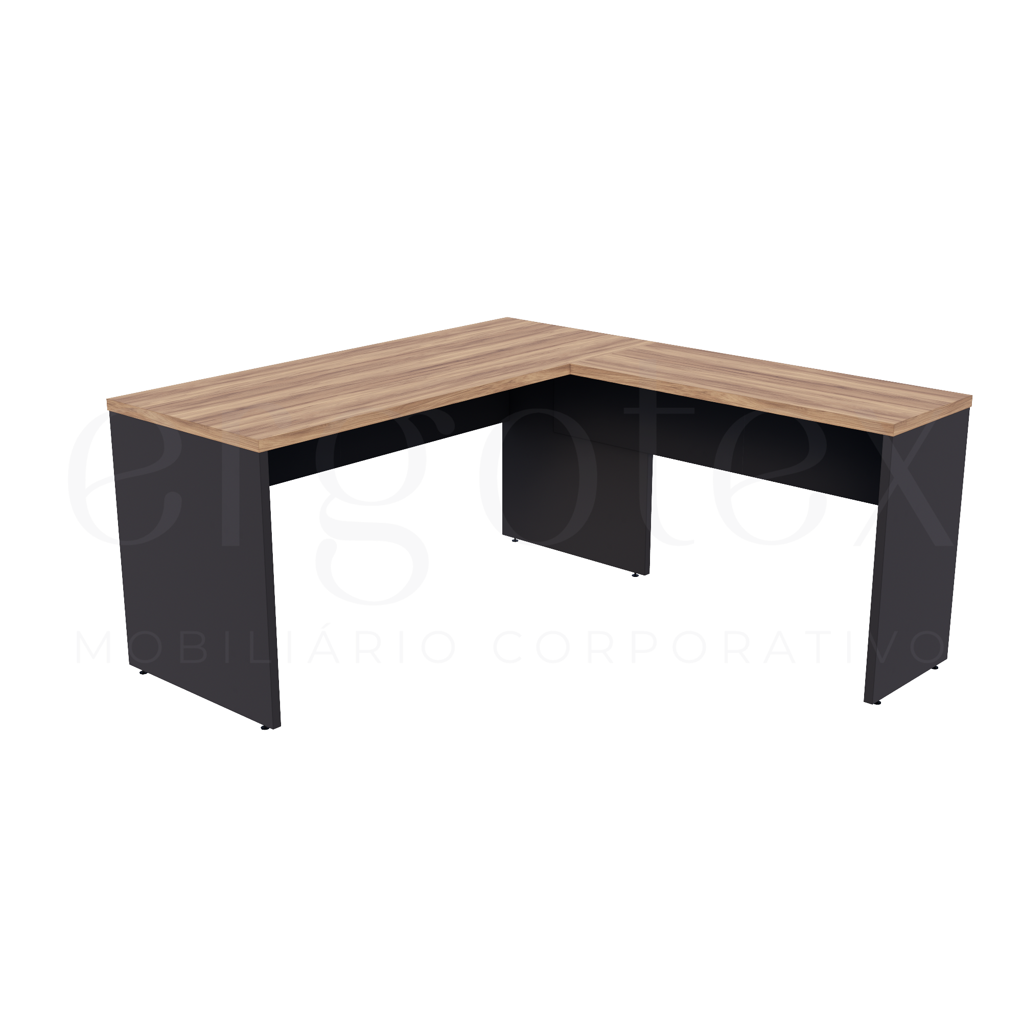 Mesa em L Escritório Tampo 30mm