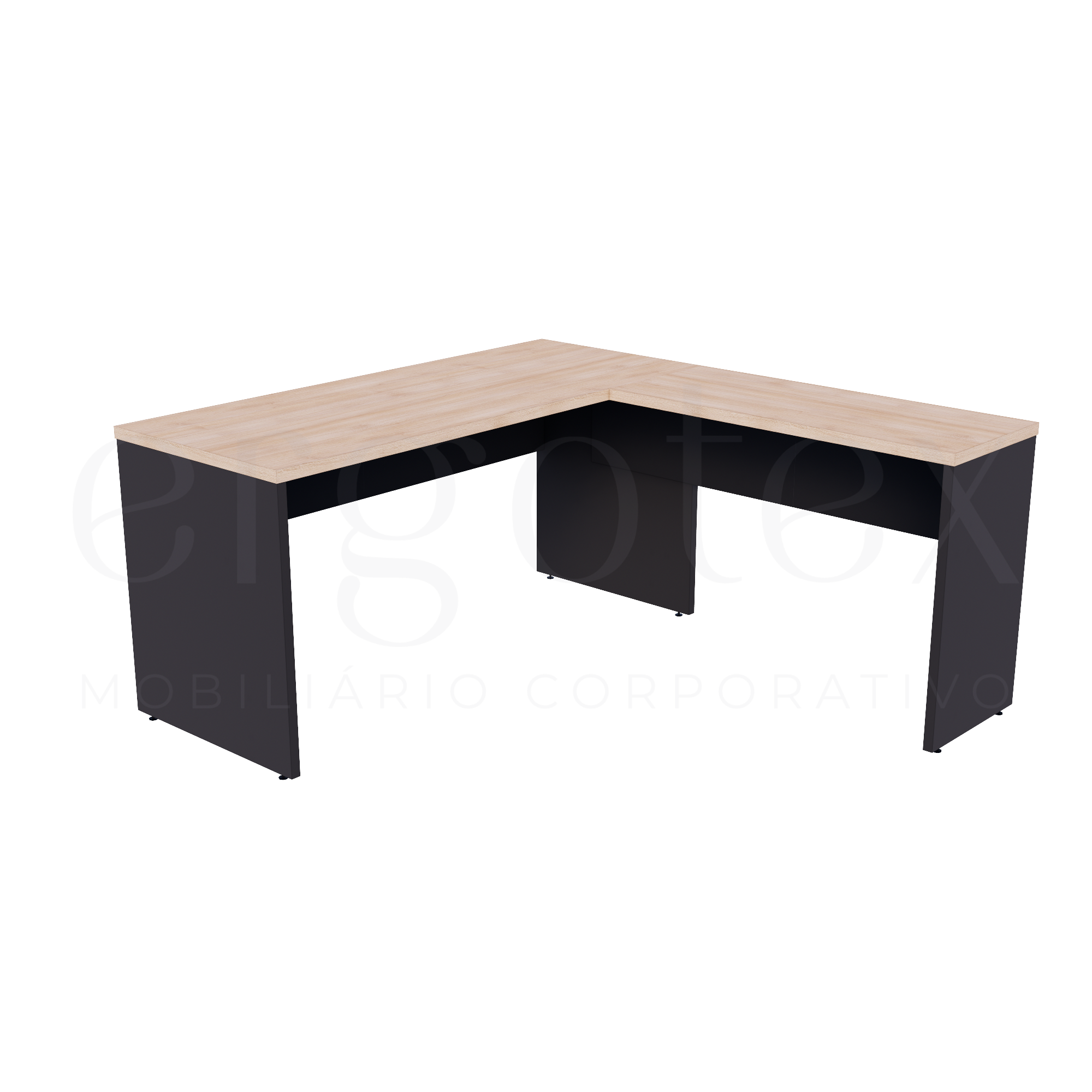 Mesa em L Escritório Tampo 30mm