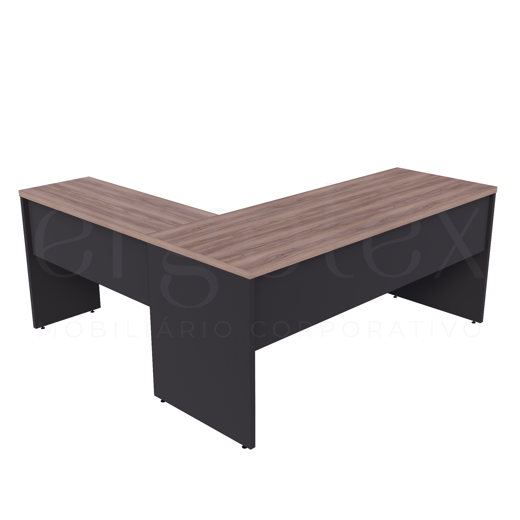 Mesa em L Escritório Tampo 30mm