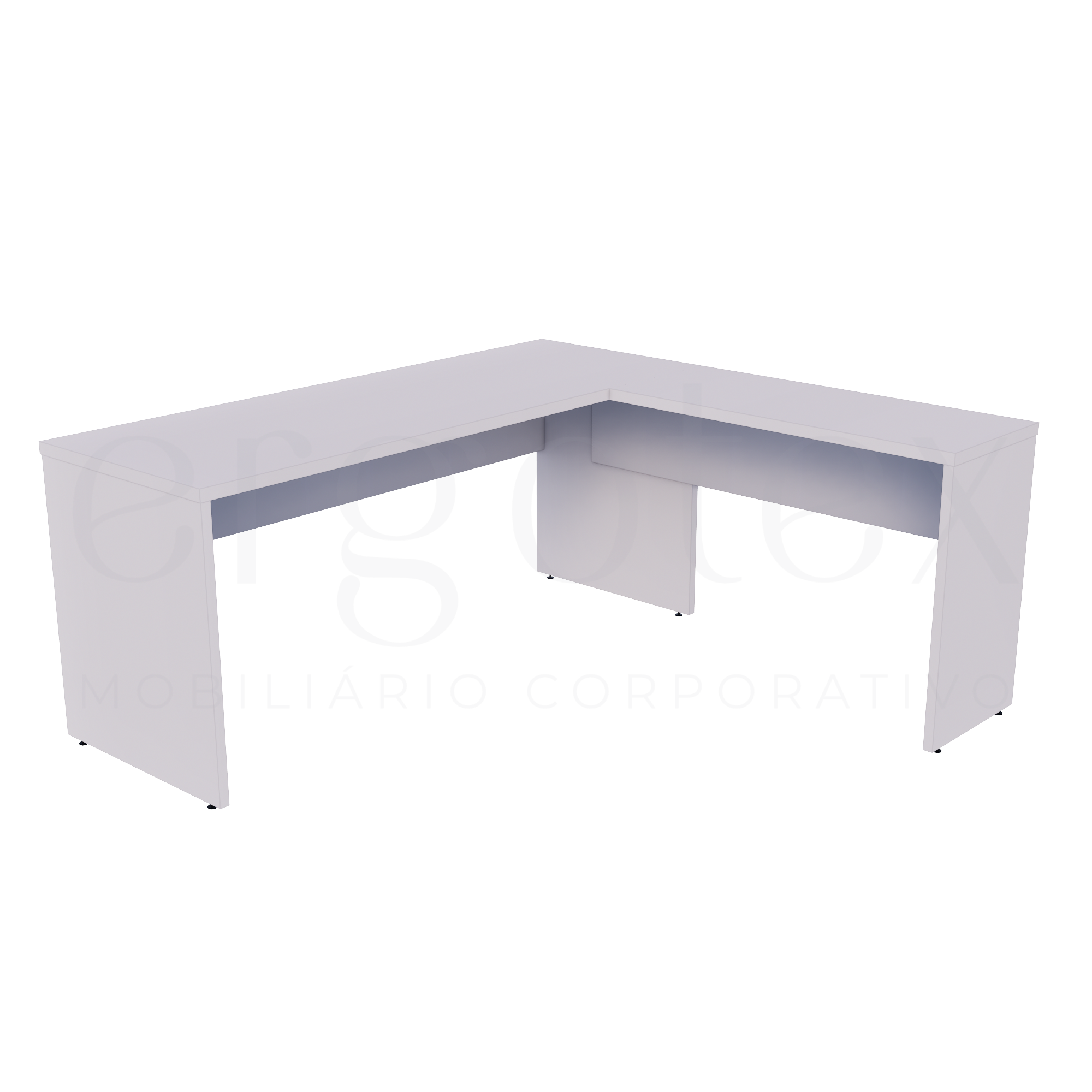 Mesa em L Escritório Tampo 30mm