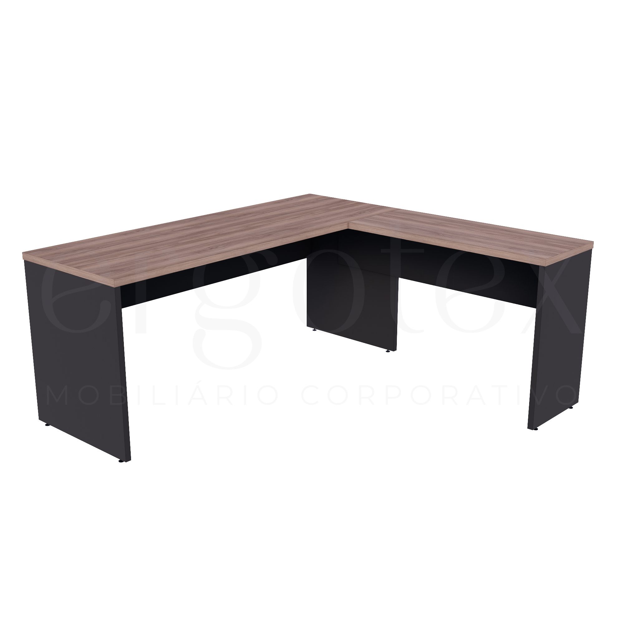 Mesa em L Escritório Tampo 30mm