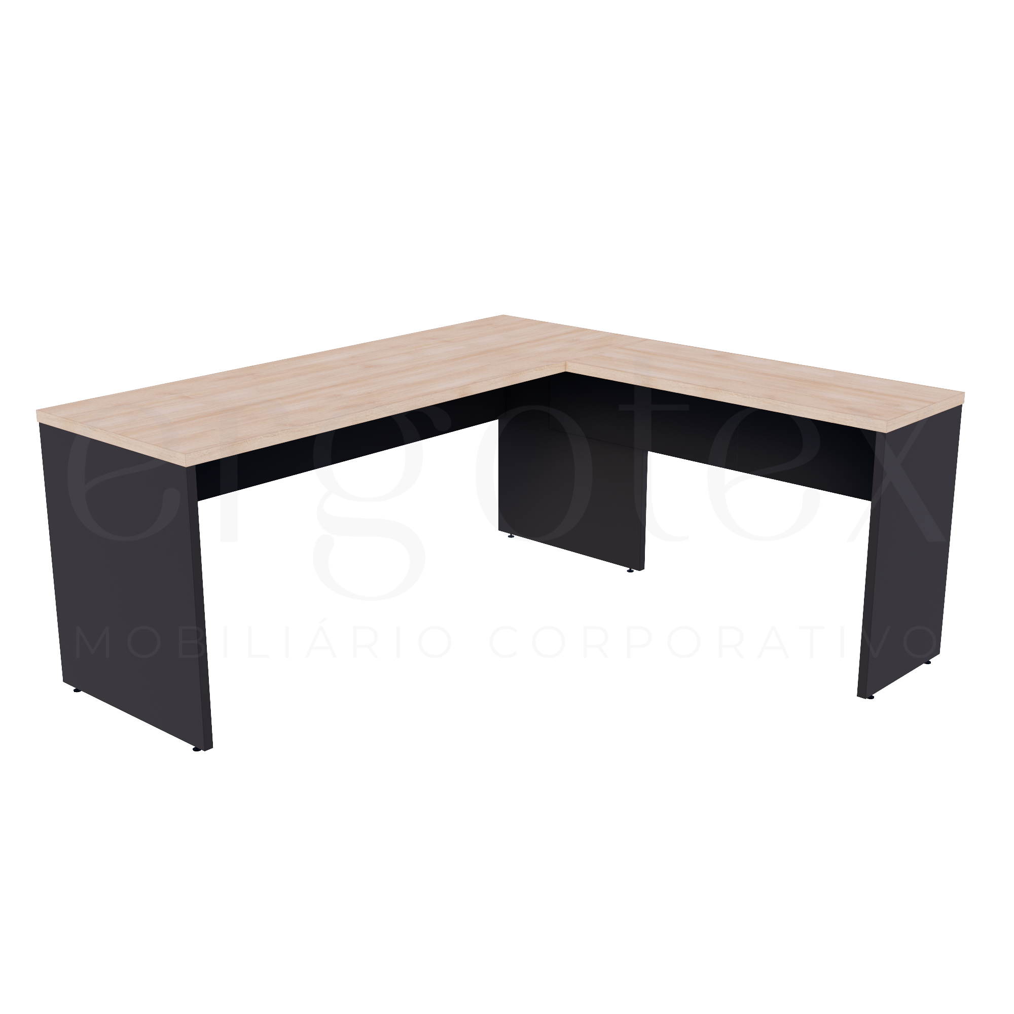 Mesa em L Escritório Tampo 30mm