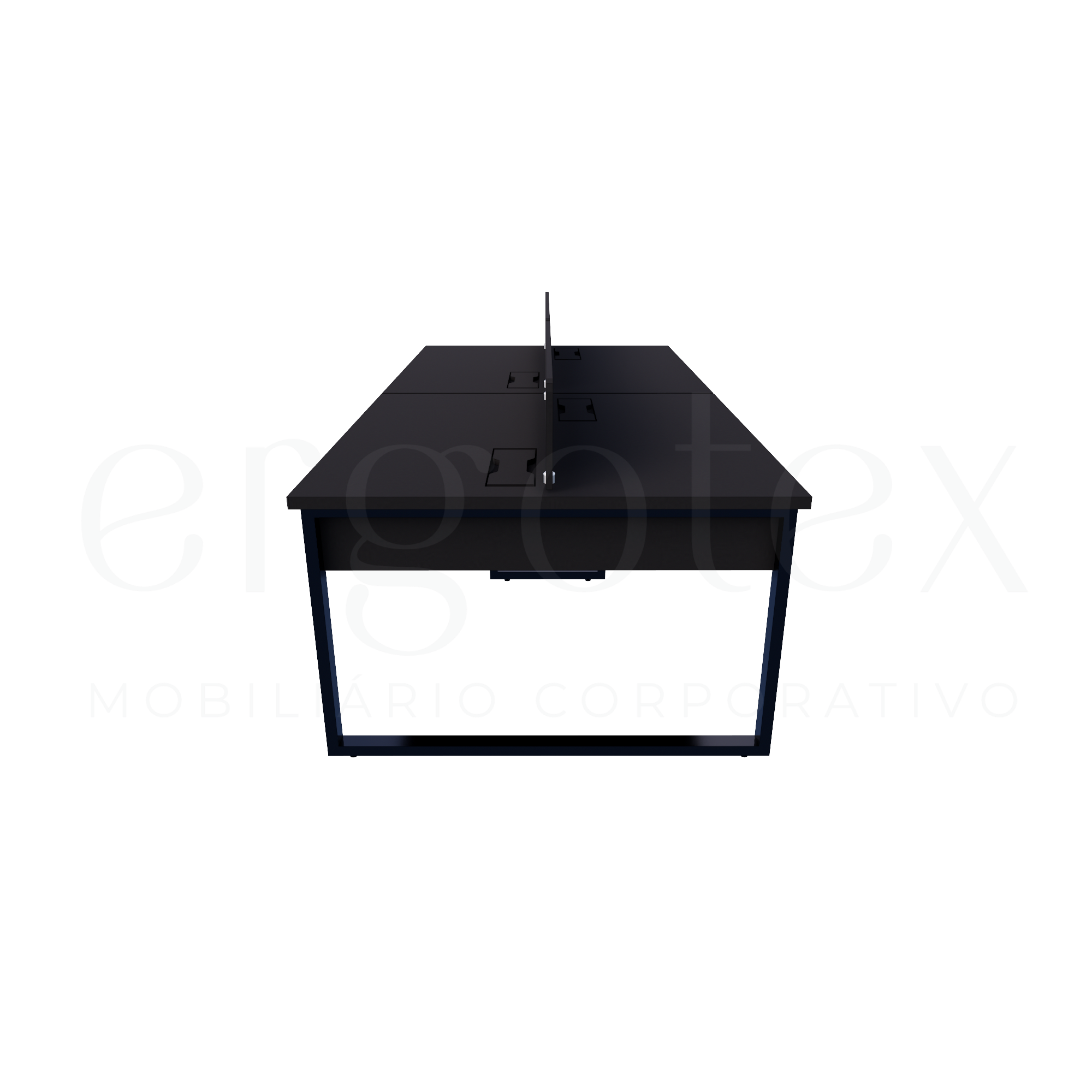 Plataforma de Trabalho Steel Tampo 30mm Industrial Preto