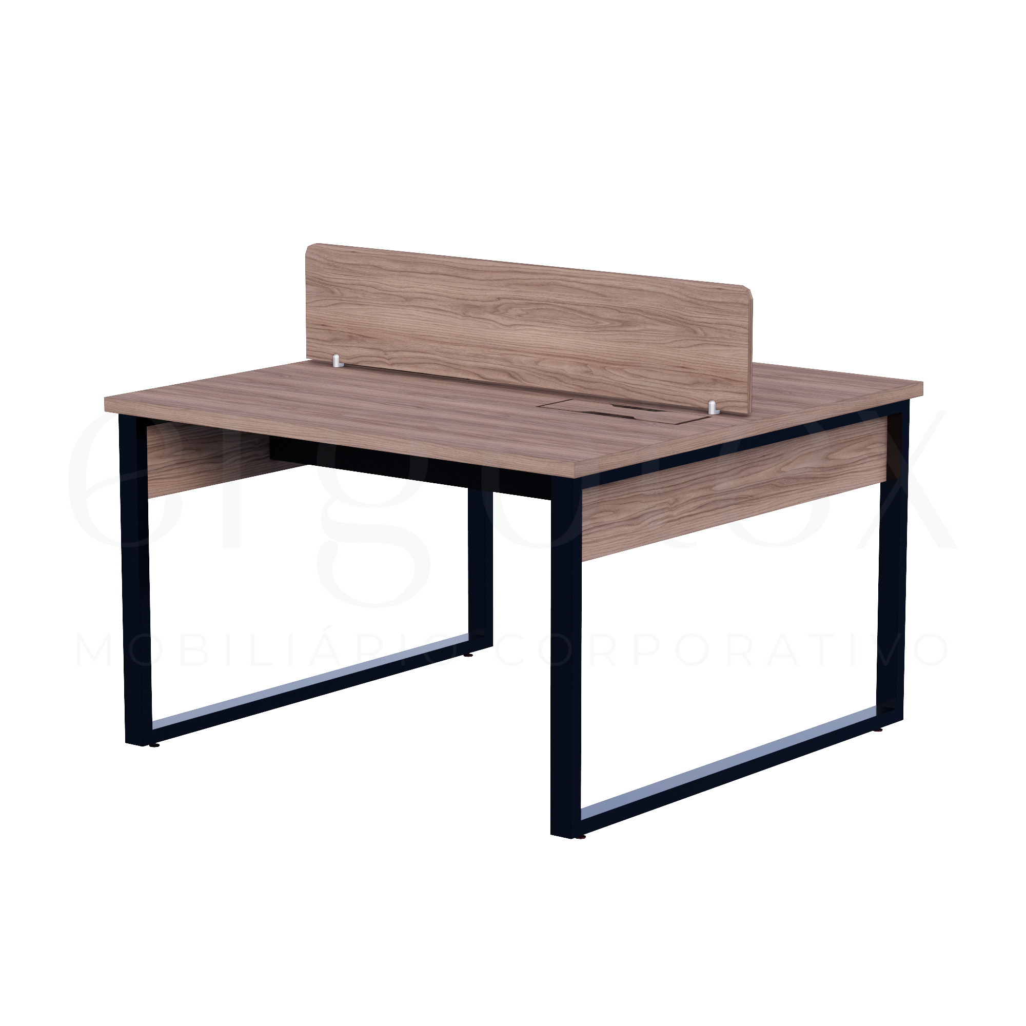 Plataforma de Trabalho Steel Tampo 30mm Industrial Preto