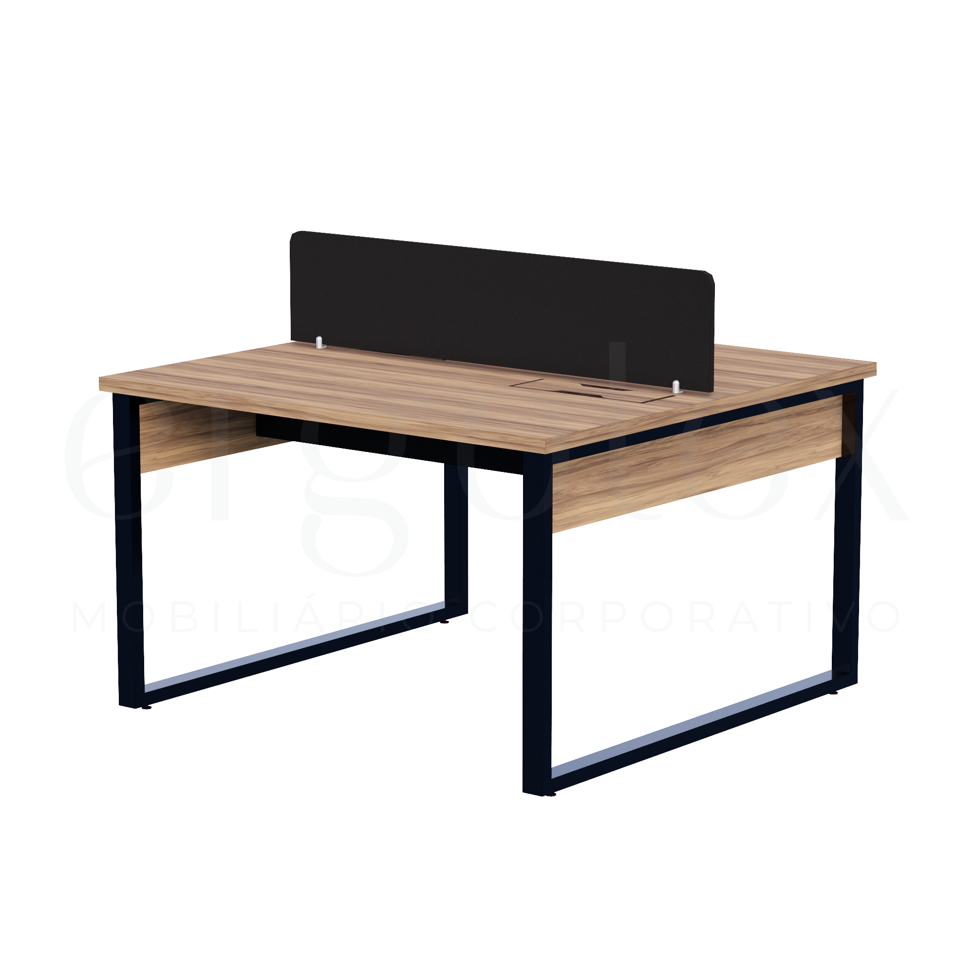 Plataforma de Trabalho Steel Tampo 30mm Industrial Preto