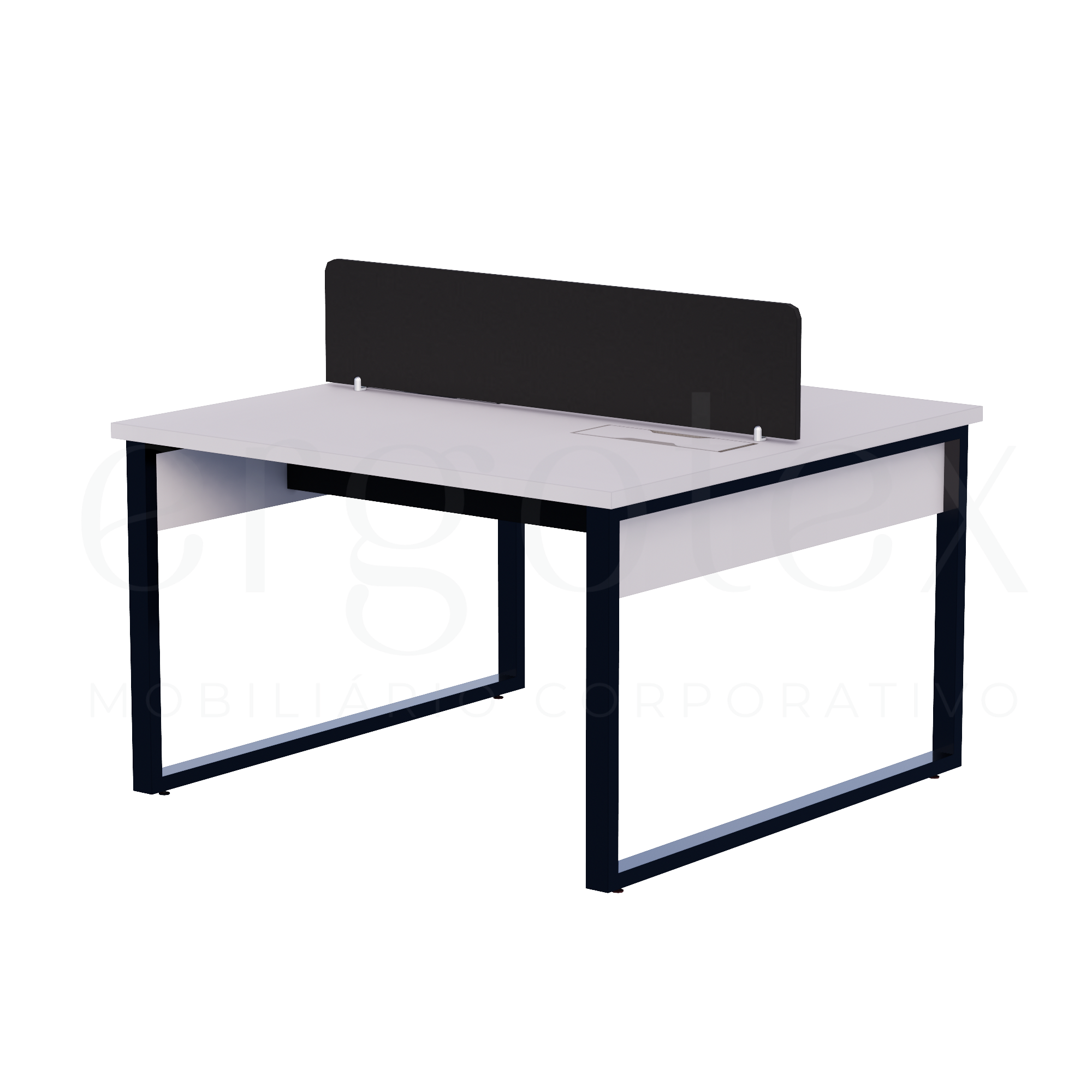 Plataforma de Trabalho Steel Tampo 30mm Industrial Preto