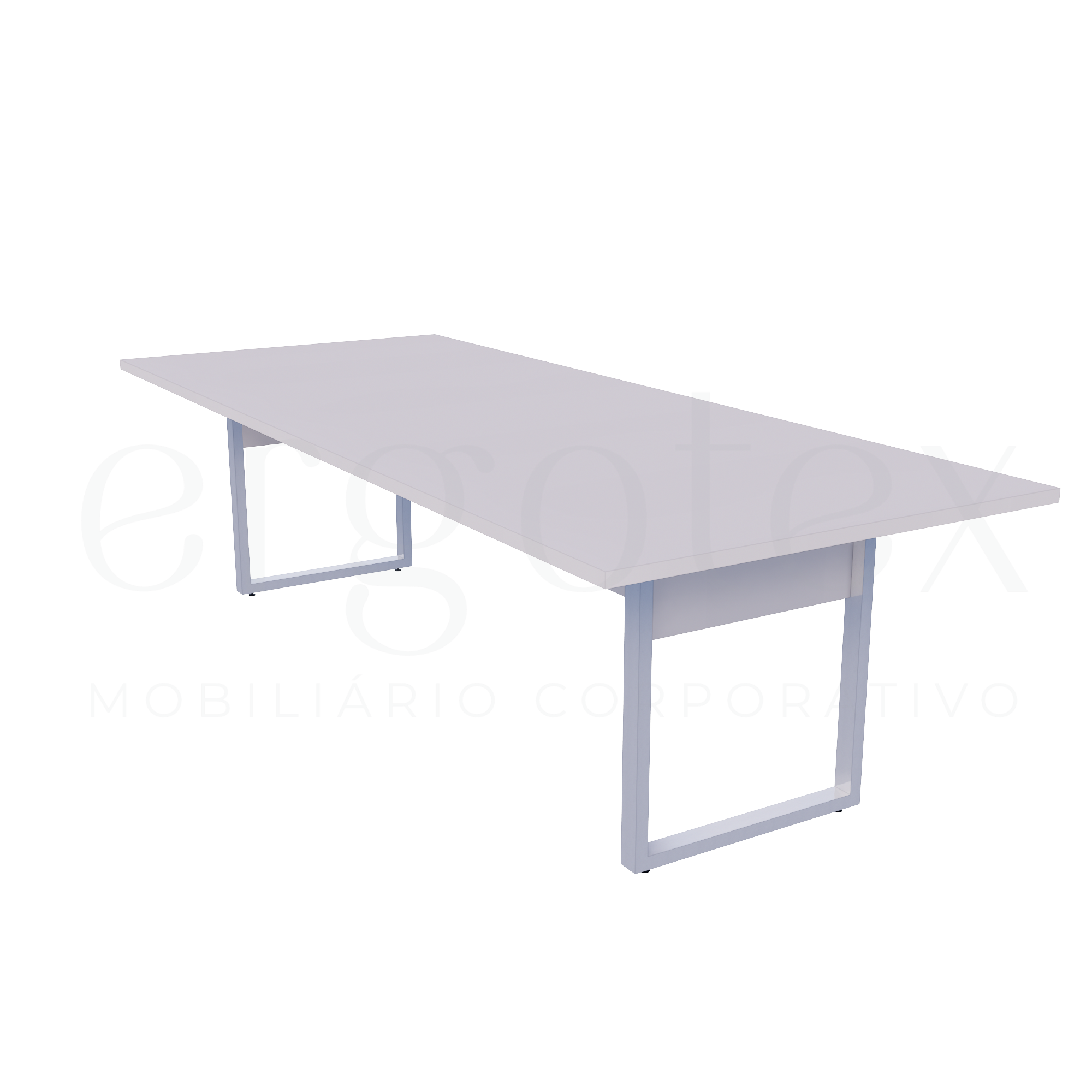 Mesa de Reunião Industrial Tampo 30mm Preto