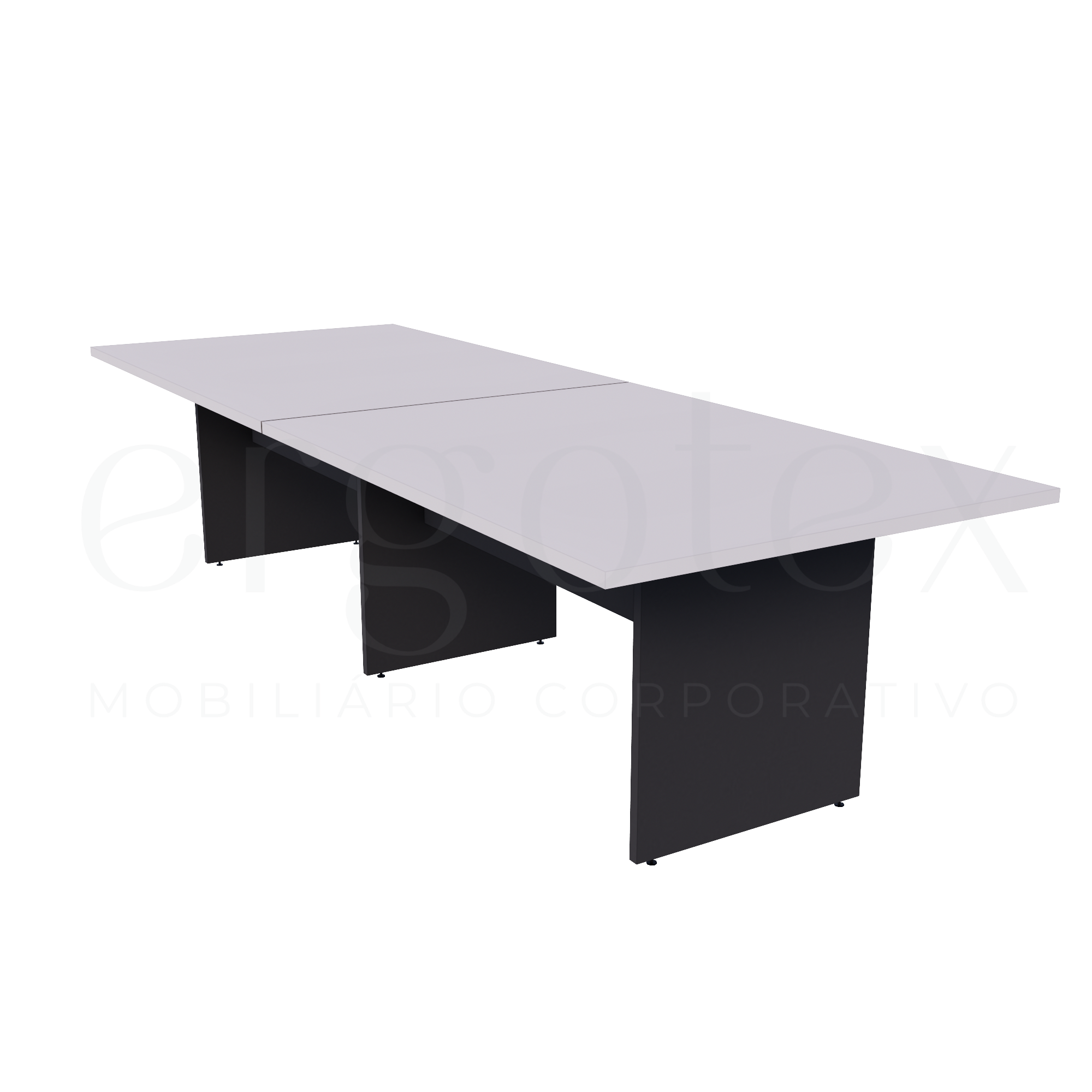 Mesa de Reunião Escritório Bipartida 30mm
