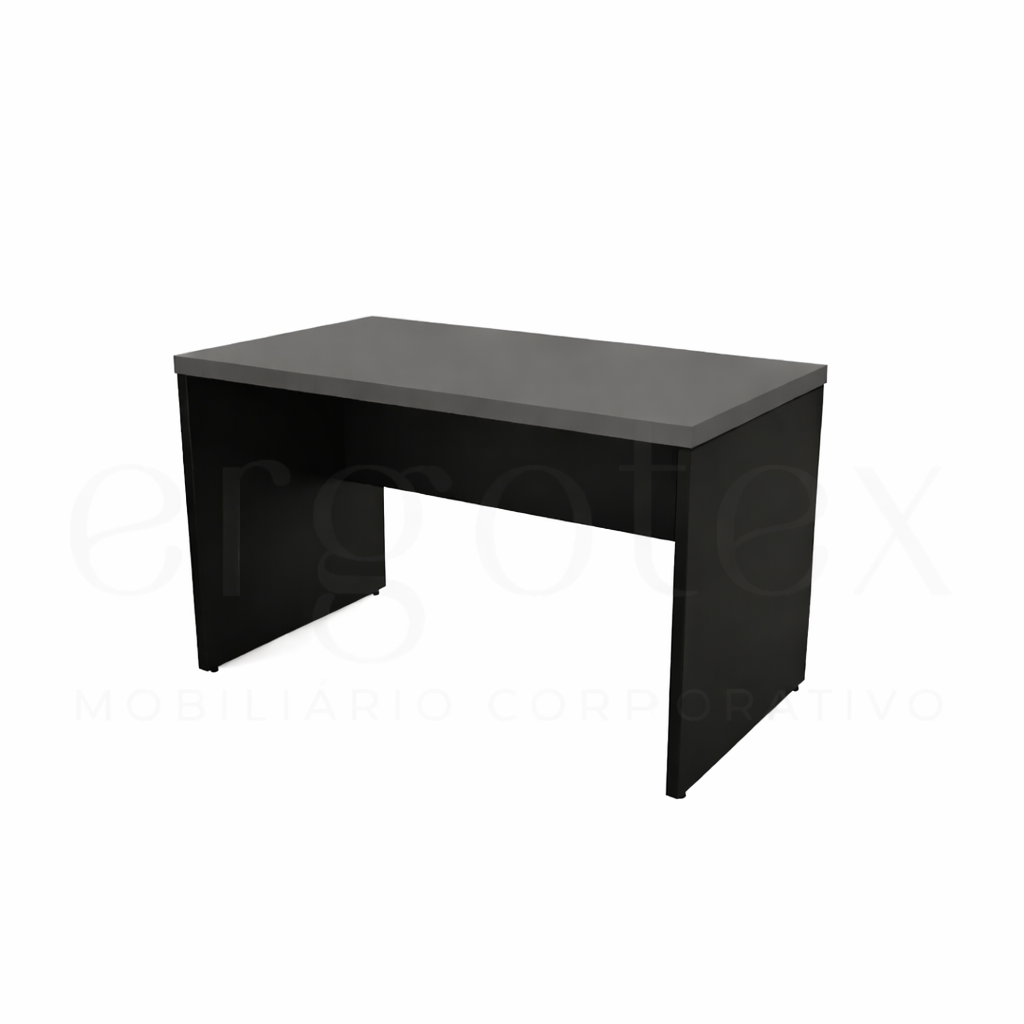 Mesa Reta Pé Painel Tampo 30mm