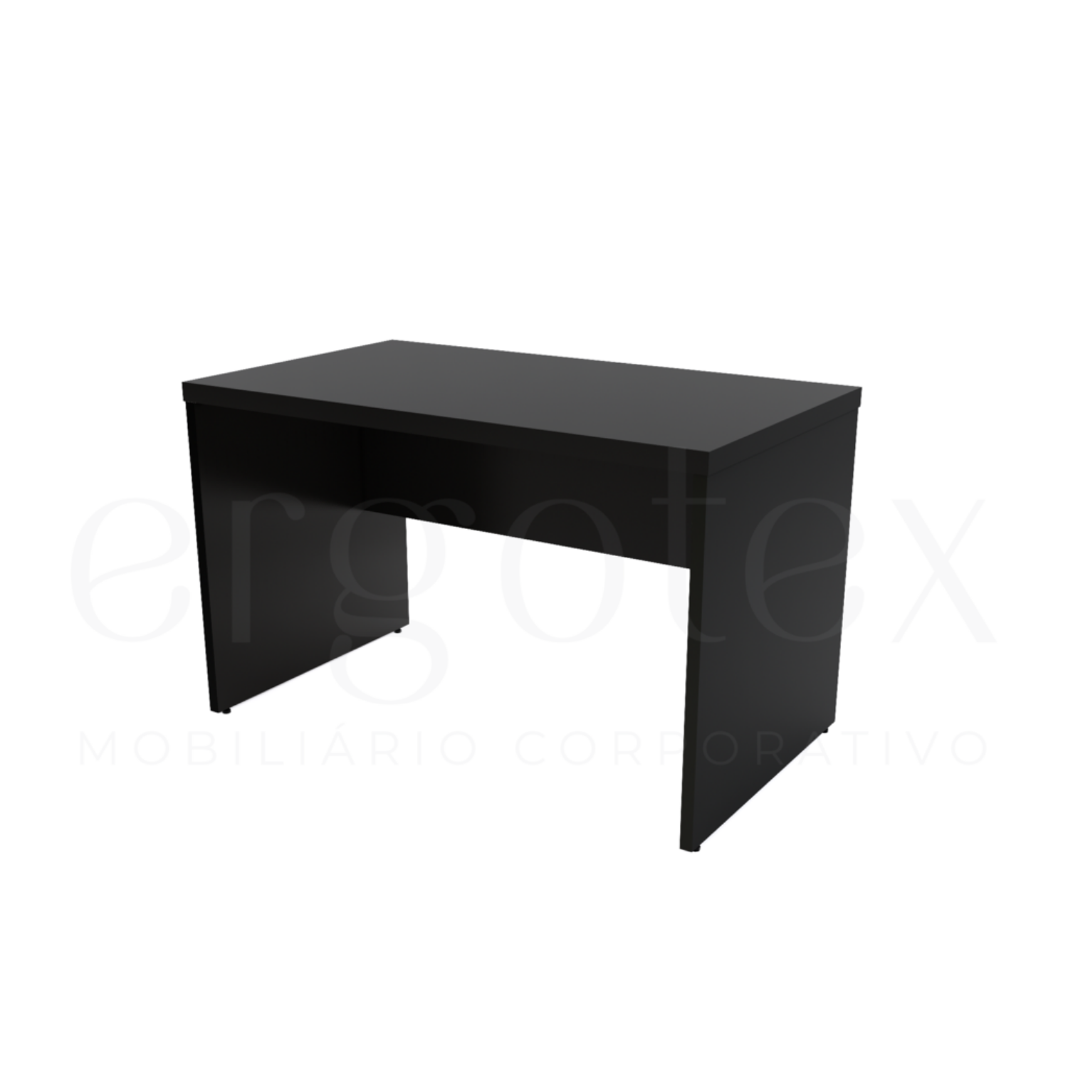 Mesa Reta Pé Painel Tampo 30mm
