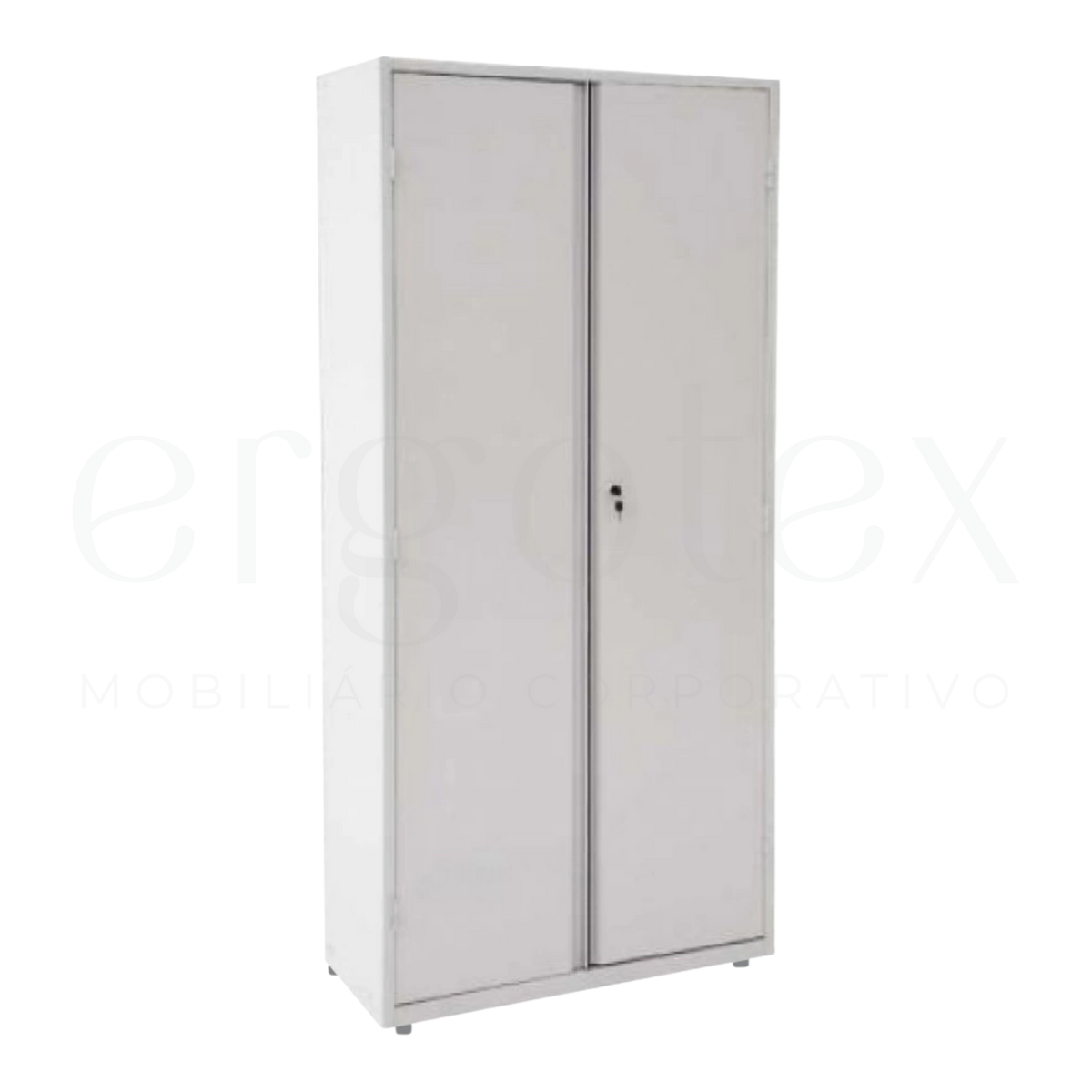 Armário de Aço Médio 02 Portas 1 Prateleira Fixa e 2 Regulável