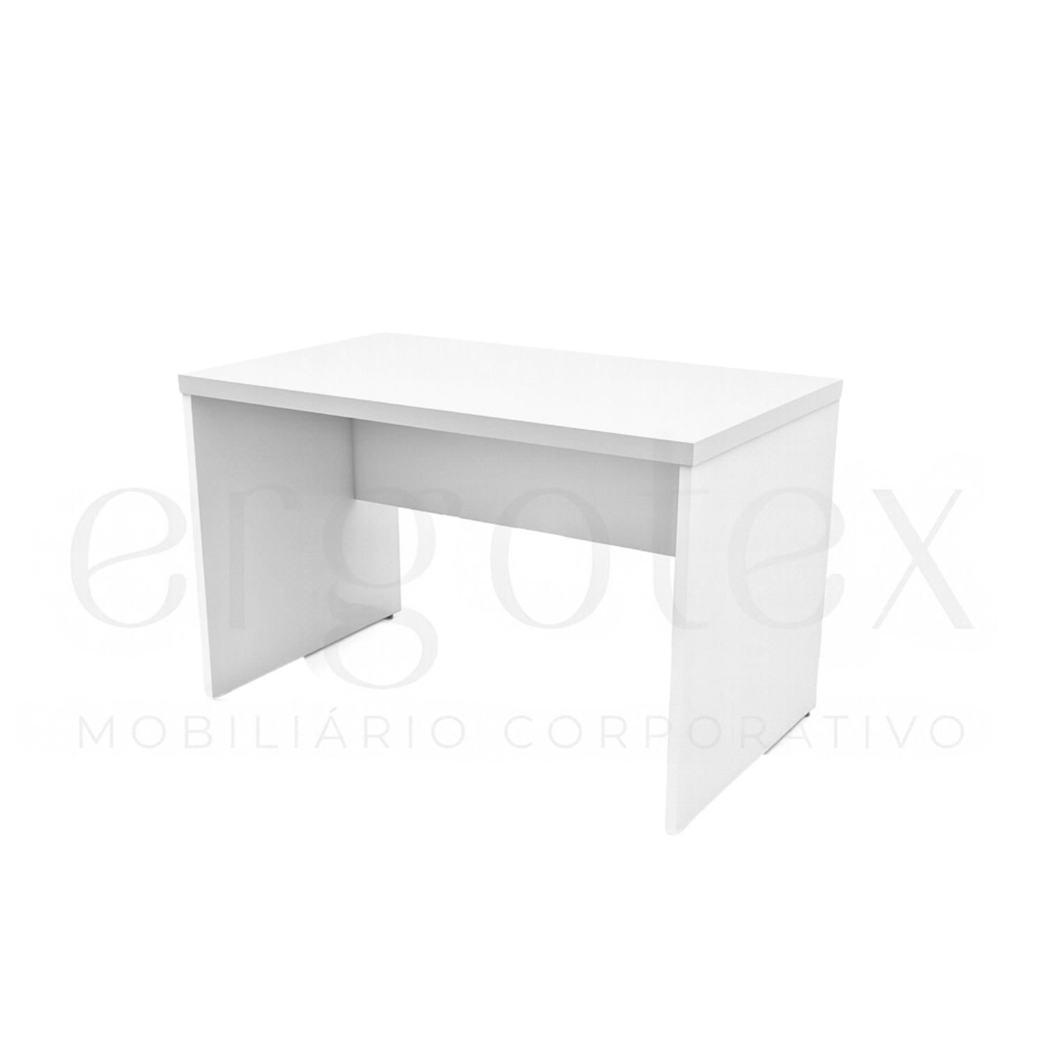 Mesa Reta Pé Painel Tampo 30mm