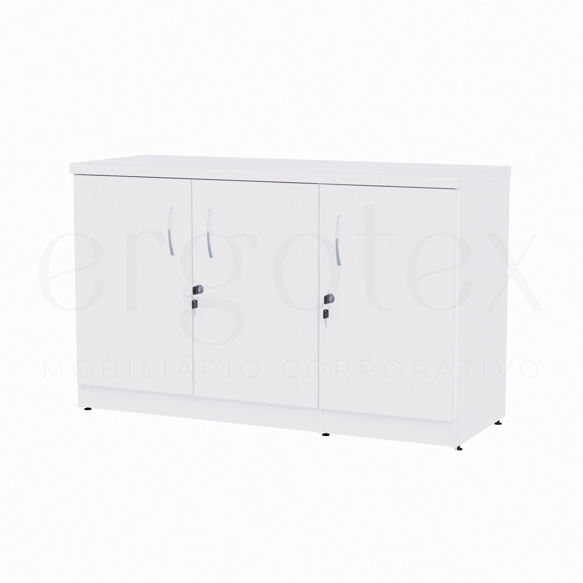 Balcão de Escritório 3 Portas Tampo 30mm