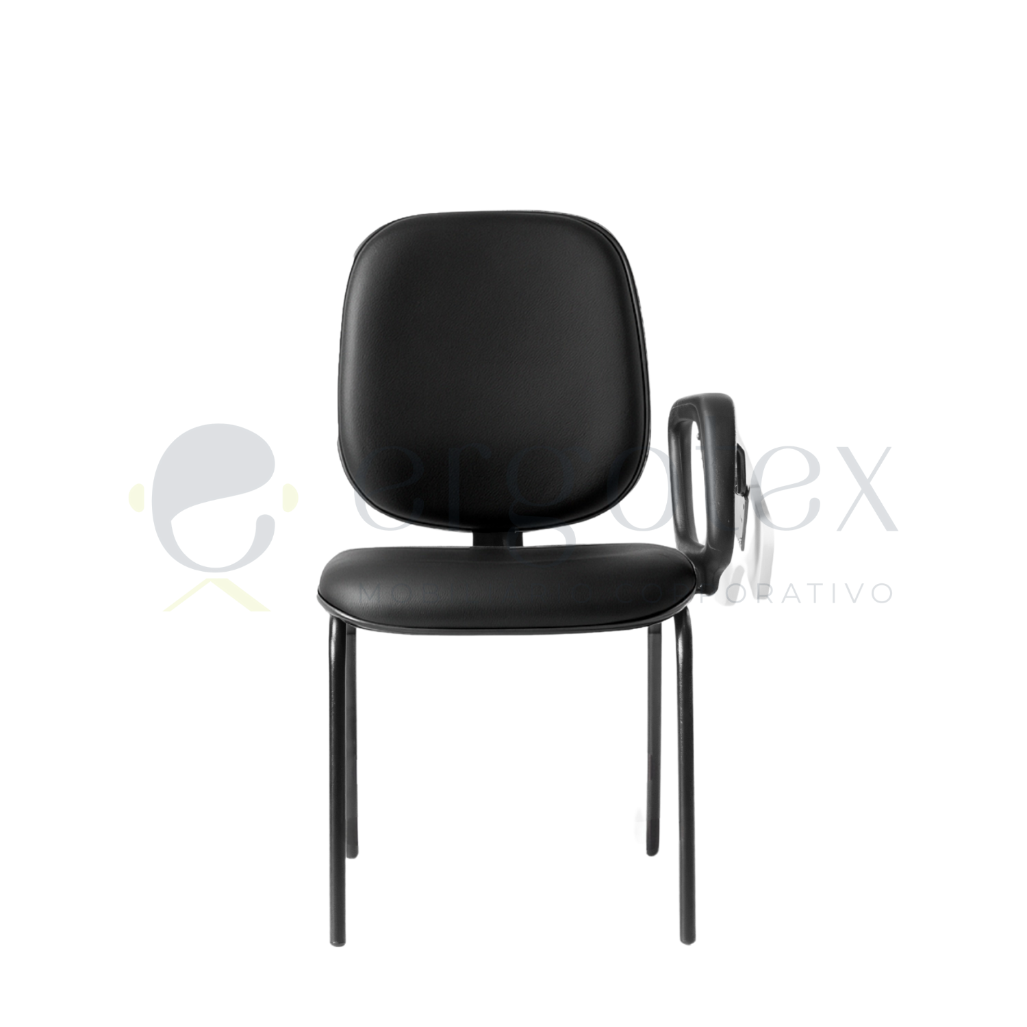 Cadeira Universitária Diretor Prancheta Escamoteável sem Porta Livros