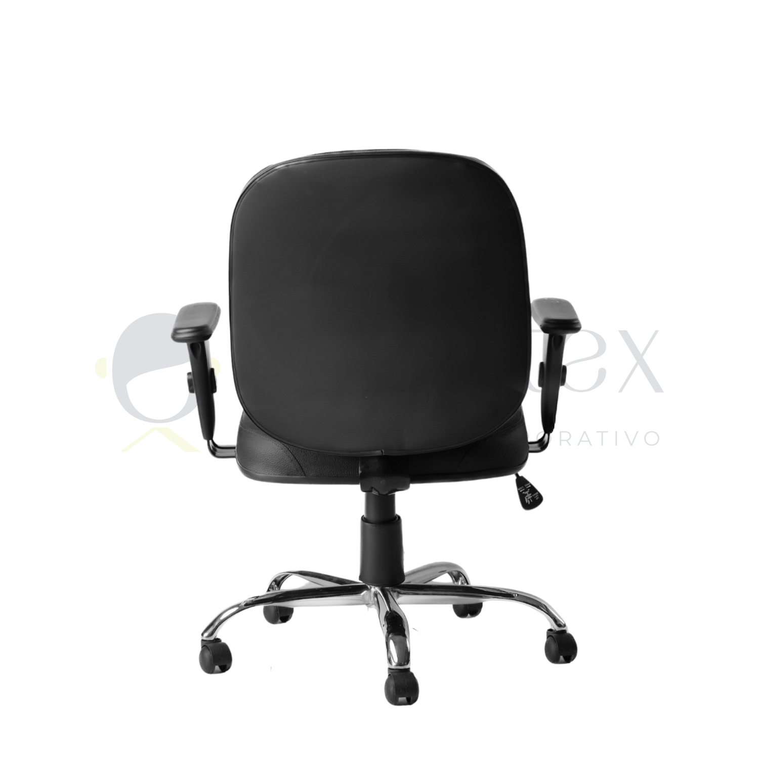 Cadeira Giratória Diretor Costura Cromada com Relax