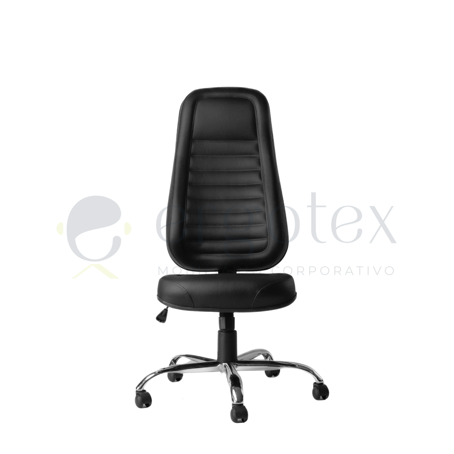 Cadeira Giratória Presidente Alta Cromada com Relax