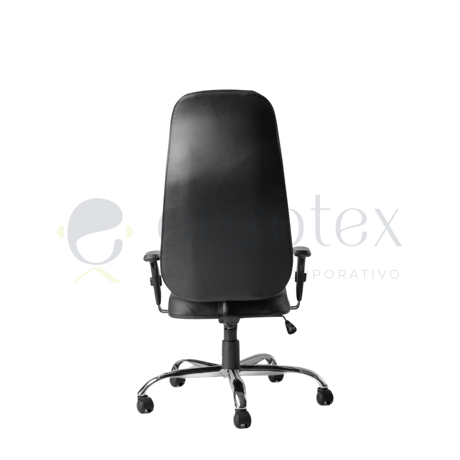 Cadeira Giratória Presidente Alta Cromada com Relax