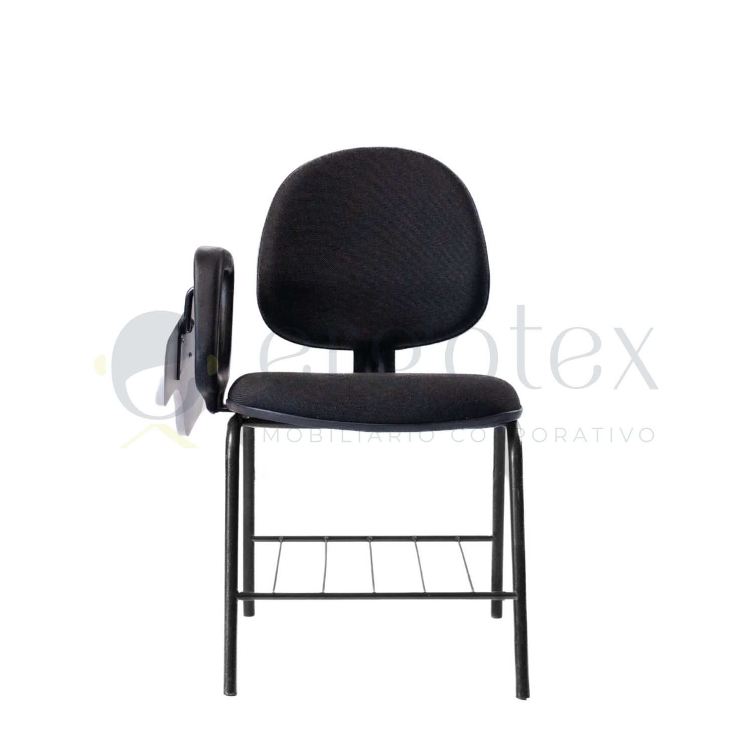 Cadeira Universitária Executiva Prancheta Escamoteável com Porta Livros