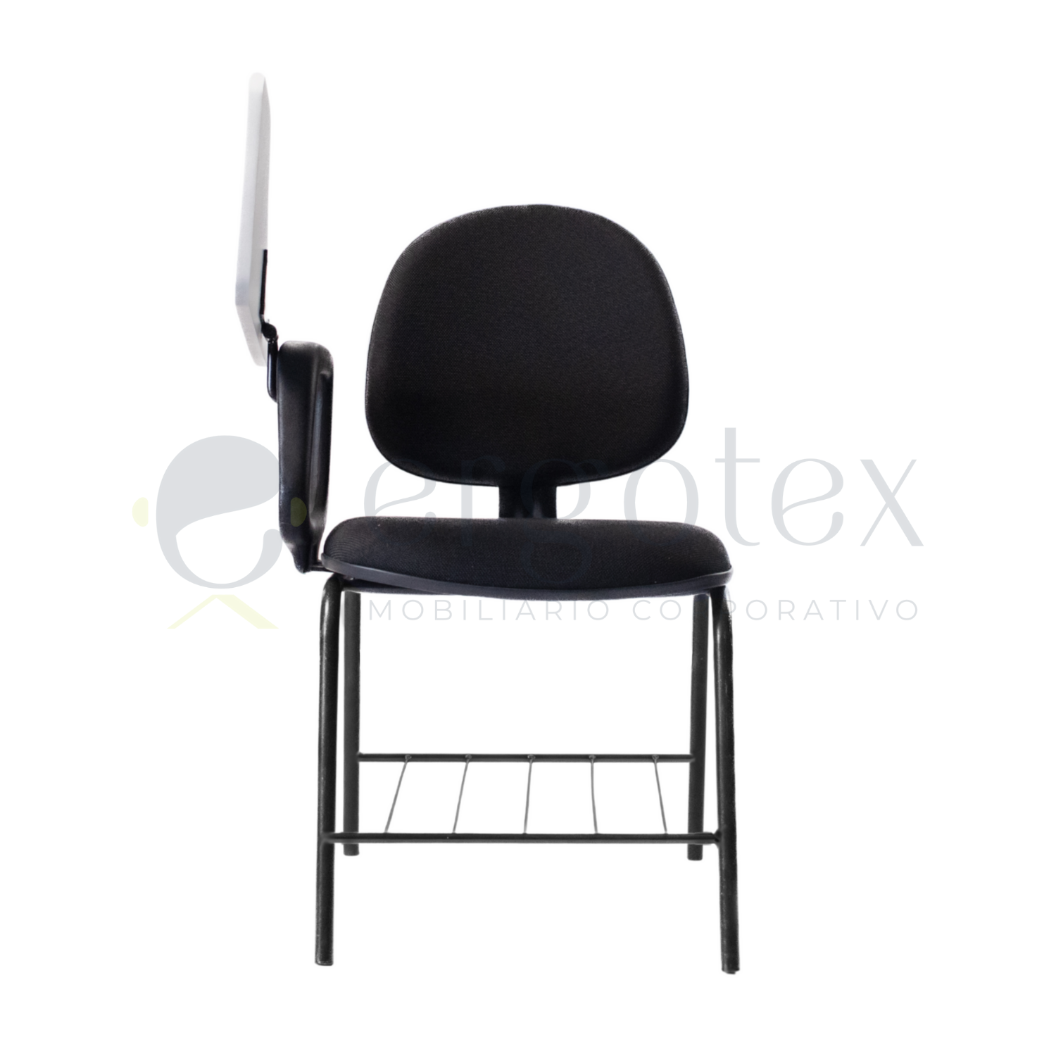 Cadeira Universitária Executiva Prancheta Escamoteável com Porta Livros